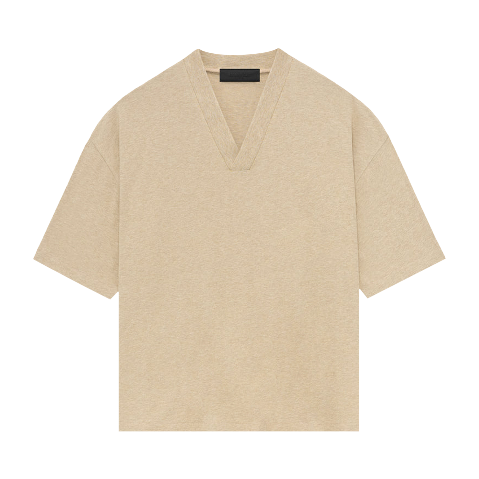 Pre-owned Essentials Fear Of God  V-neck 'gold Heather' In Tan