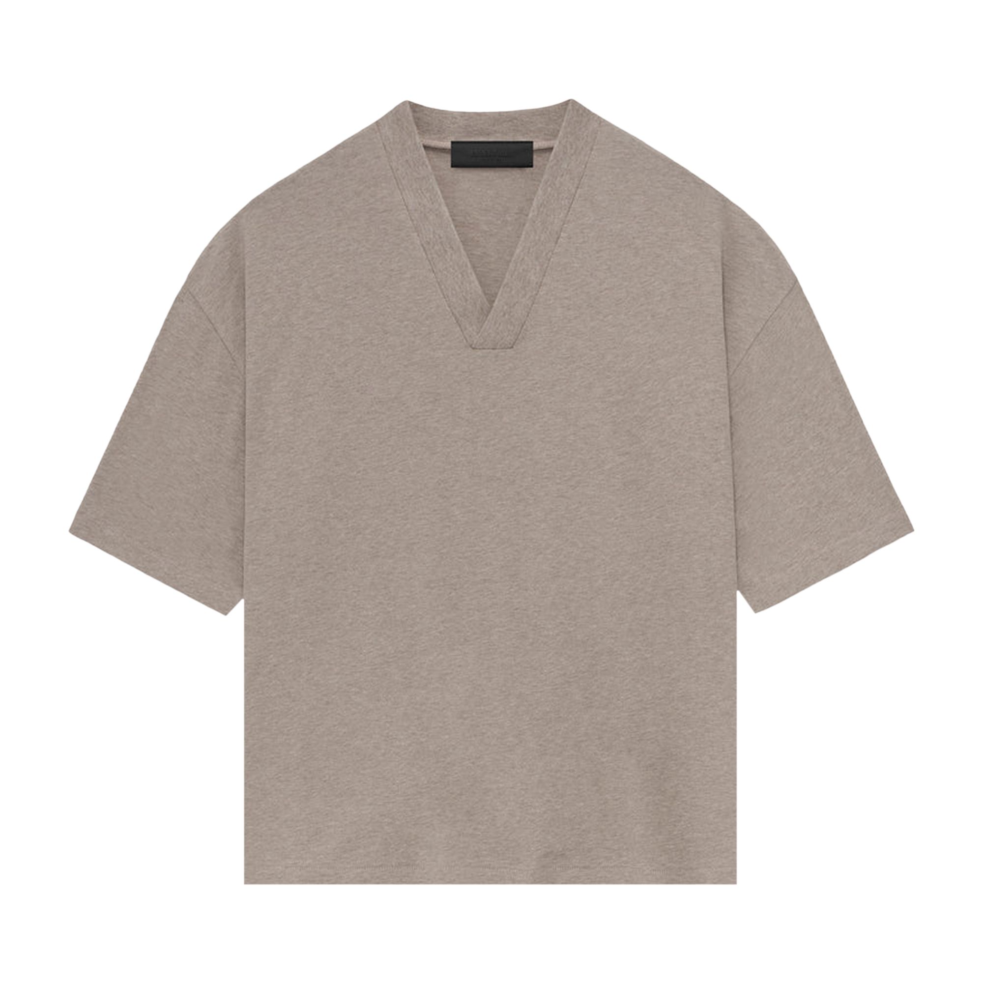 Pre-owned Essentials Fear Of God V-neck 'core Heather' In Brown