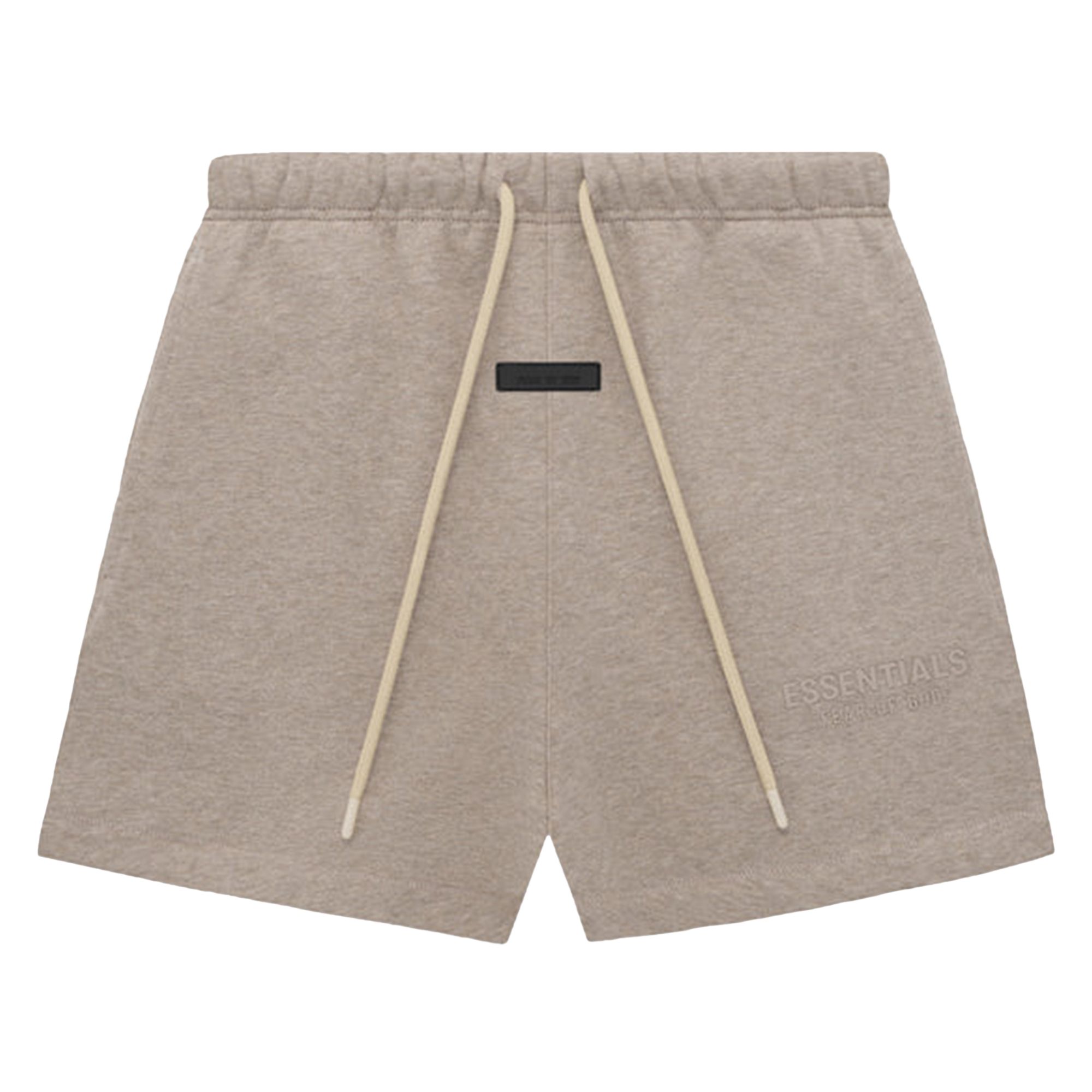 Pre-owned Essentials Fear Of God Sweatshort 'core Heather' In Brown