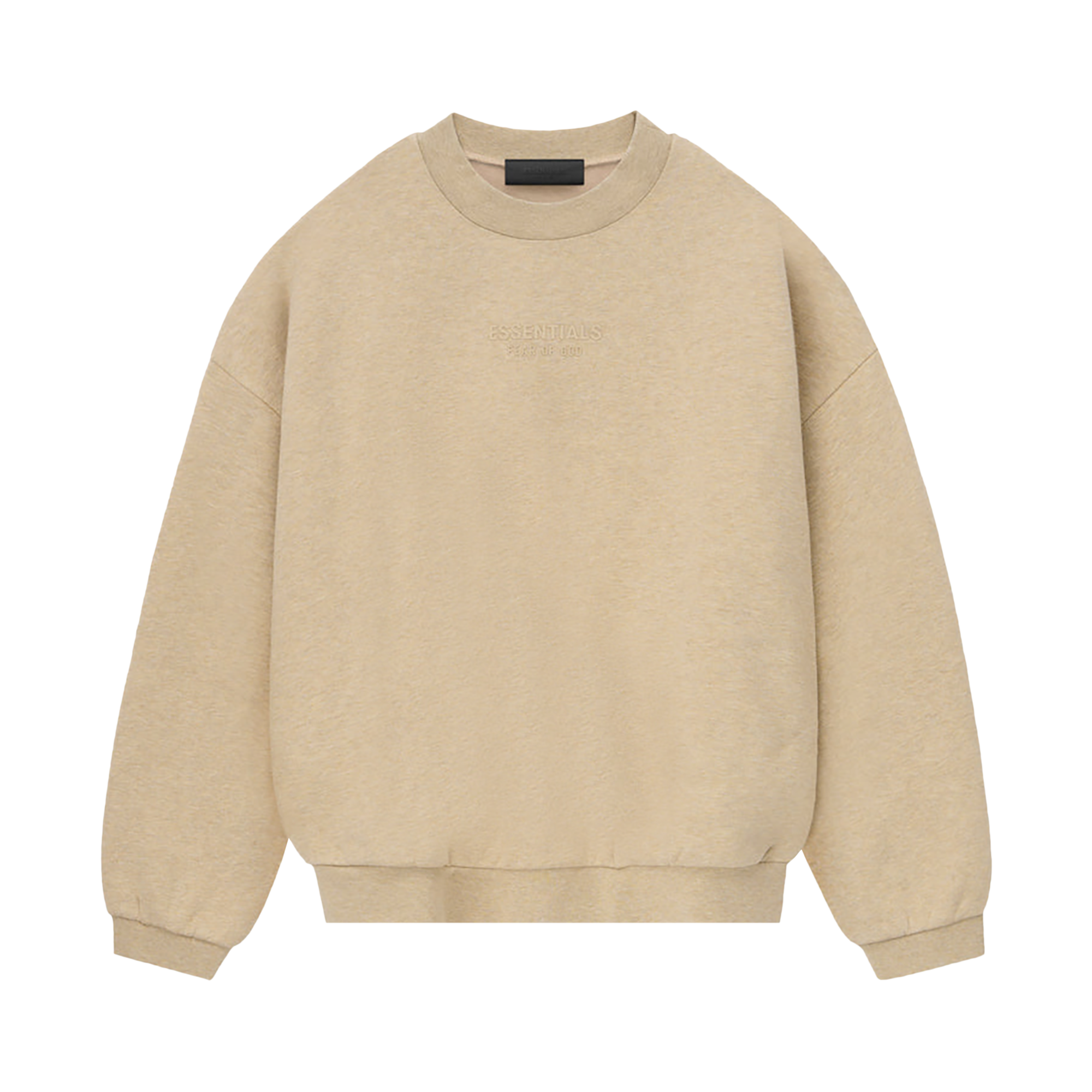 Pre-owned Essentials Fear Of God  Crewneck 'gold Heather' In Tan