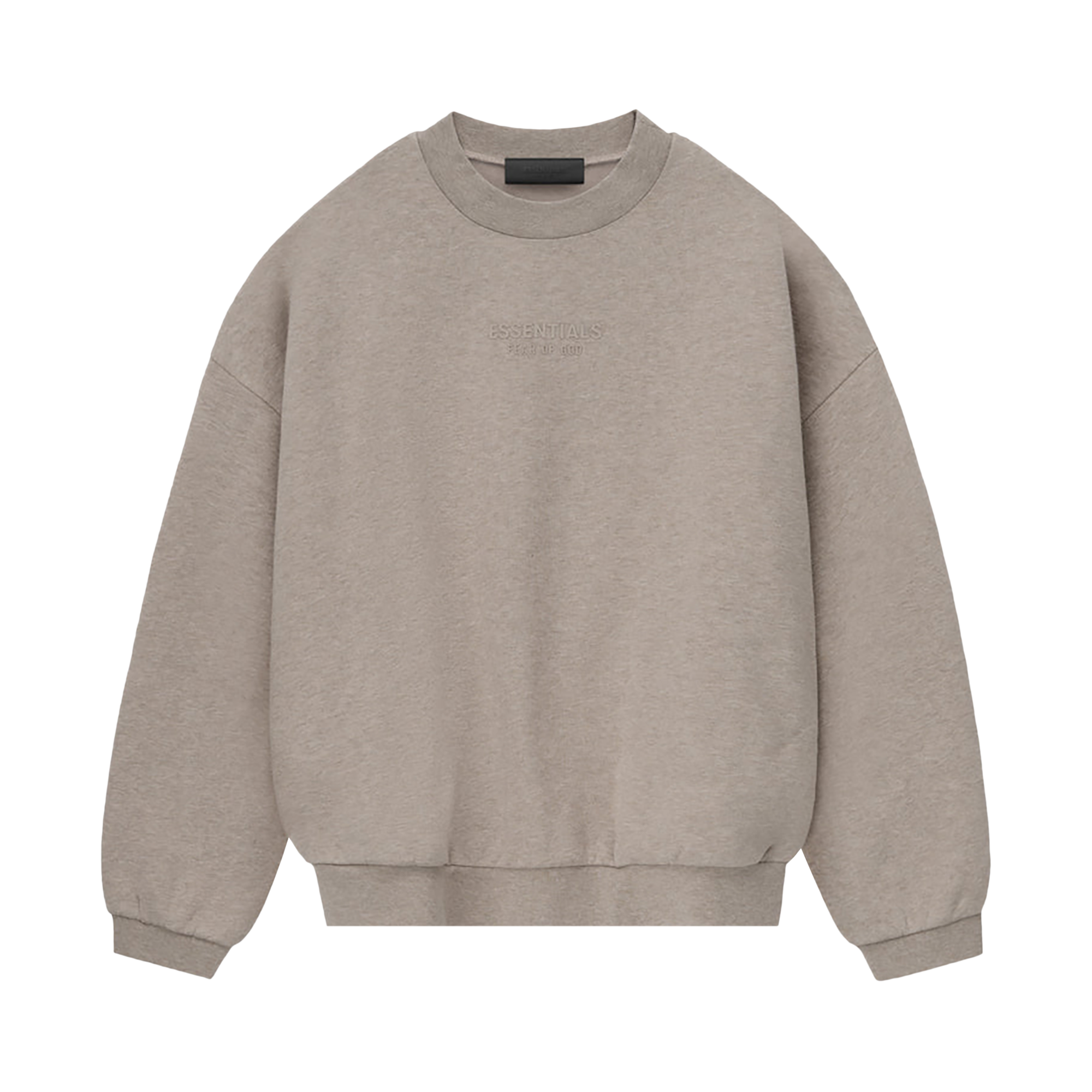 Pre-owned Essentials Fear Of God  Crewneck 'core Heather' In Brown
