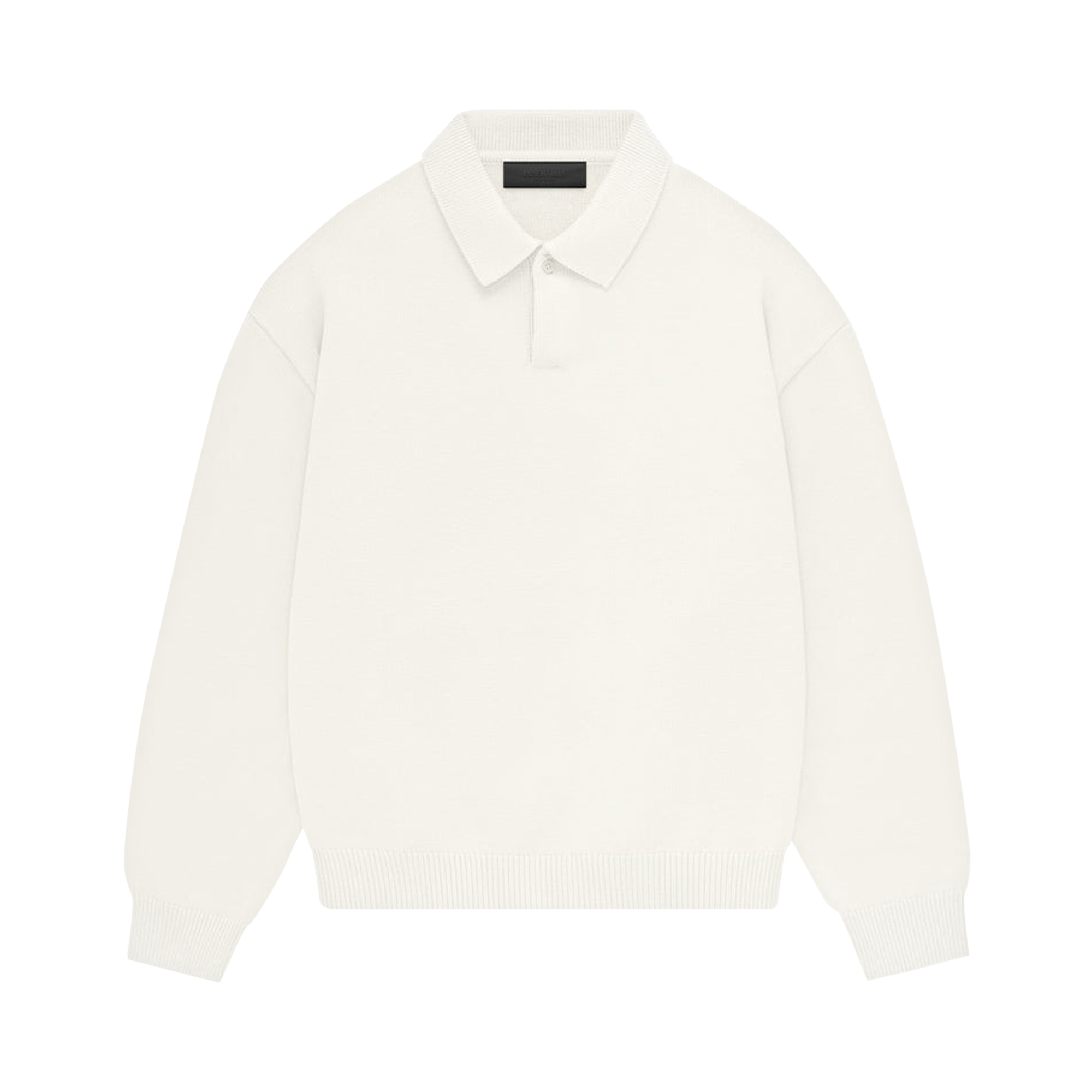 Pre-owned Essentials Fear Of God  Knit Polo 'cloud Dancer' In Cream
