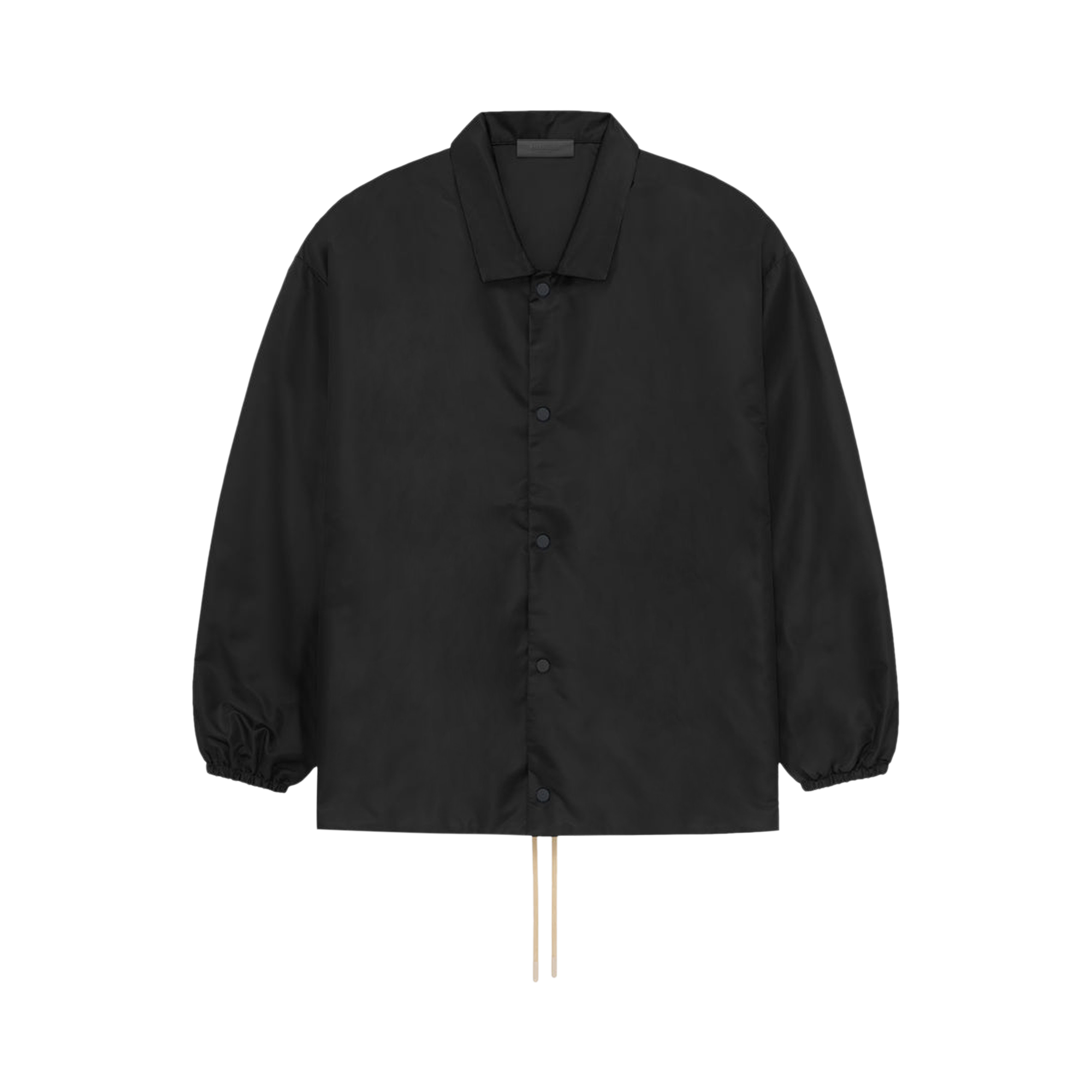 Pre-owned Essentials Fear Of God  Coaches Jacket 'jet Black'