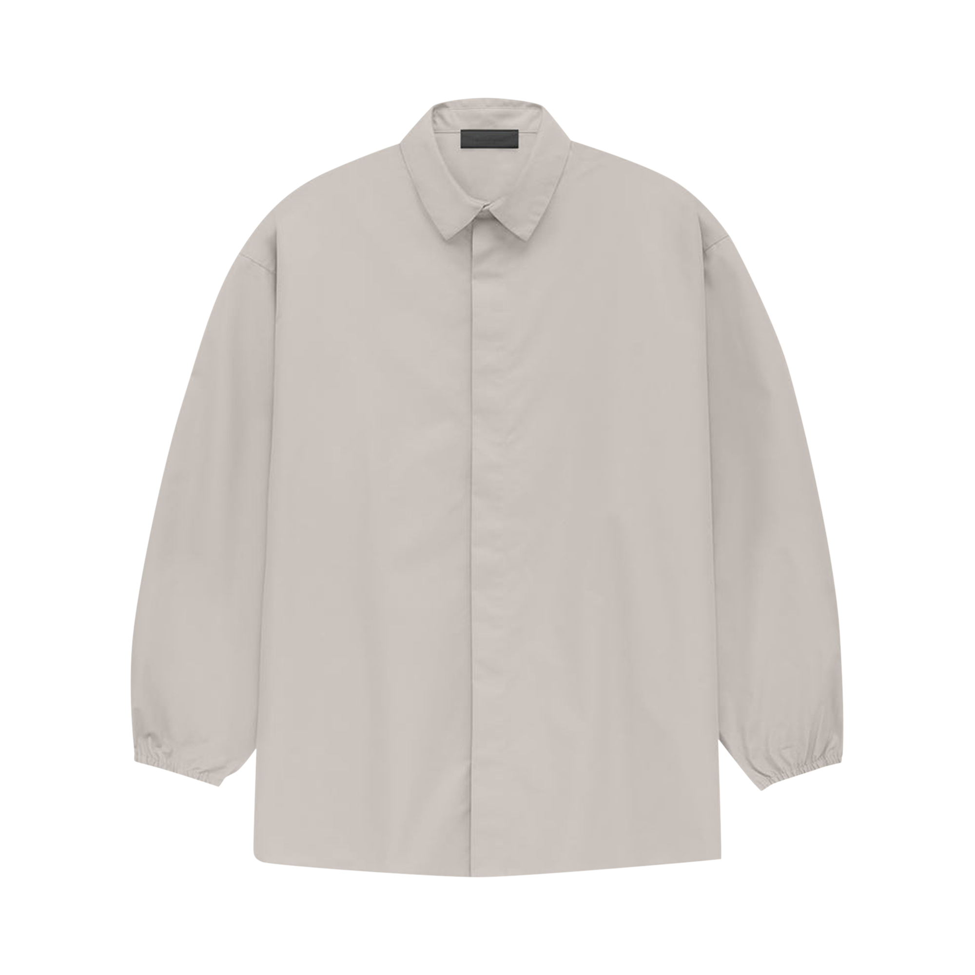 Pre-owned Essentials Fear Of God  Button Down Shirt 'silver Cloud' In Grey