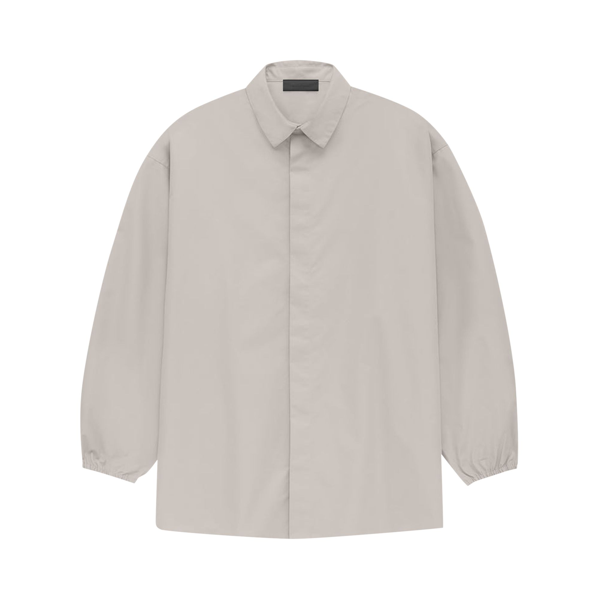 Pre-owned Essentials Fear Of God  Button Down Shirt 'silver Cloud' In Grey