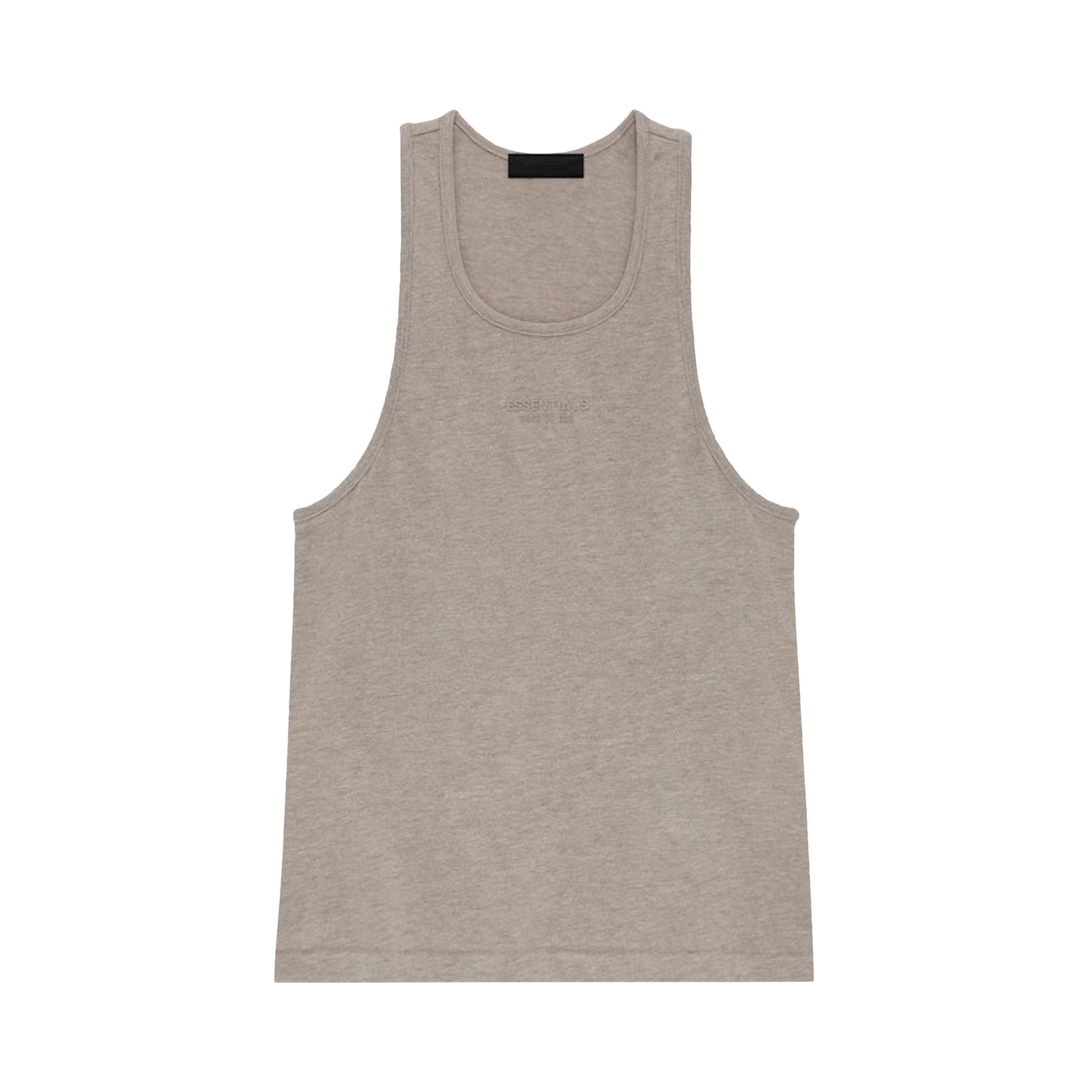 Pre-owned Essentials Fear Of God  Tanktop 'core Heather' In Brown