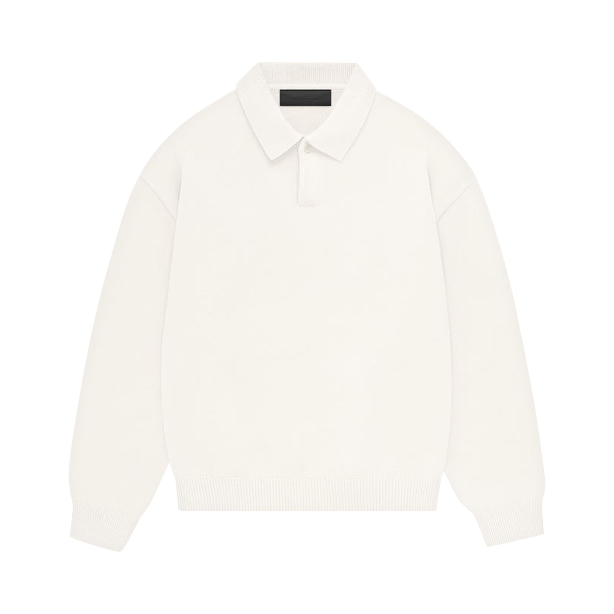Pre-owned Essentials Fear Of God  Kids Knit Polo 'cloud Dancer' | Cream | Kid's Size -6.5
