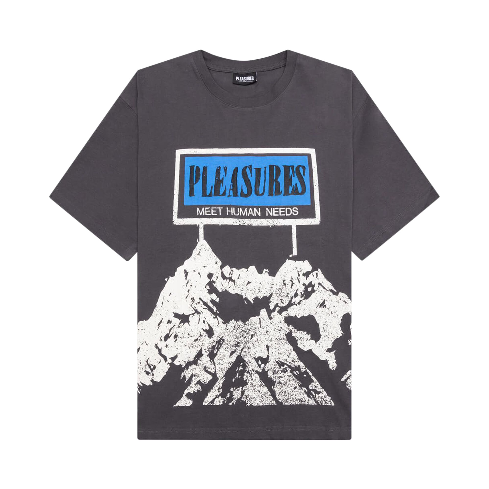 PLEASURES PLEASURES HUMAN NEEDS HEAVYWEIGHT SHIRT 'CHARCOAL GREY'