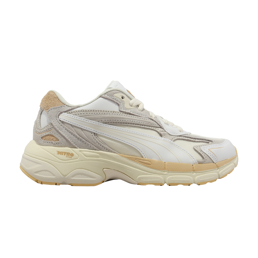 Pre-owned Puma Wmns Teveris Nitro Thrifted 'warm White' In Cream