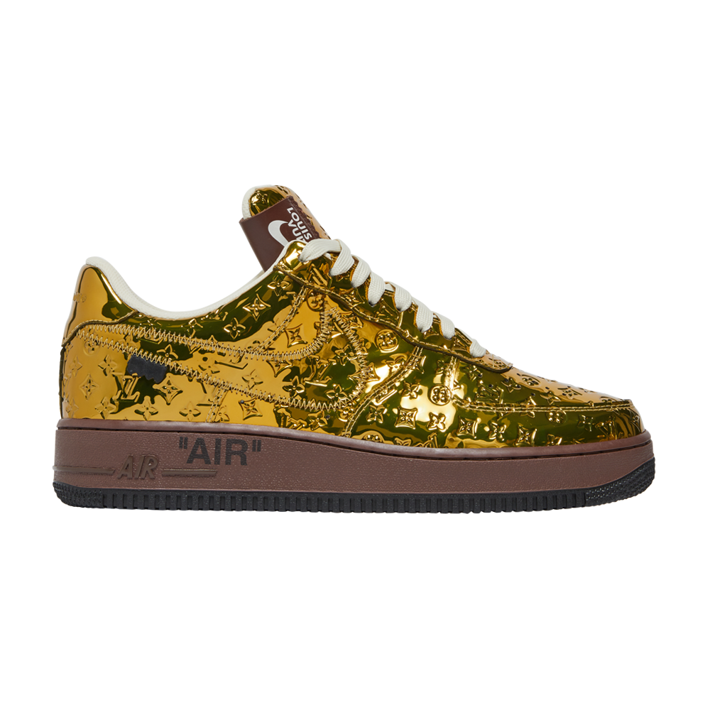 Pre-owned Nike Louis Vuitton X Air Force 1 Low 'metallic Gold'