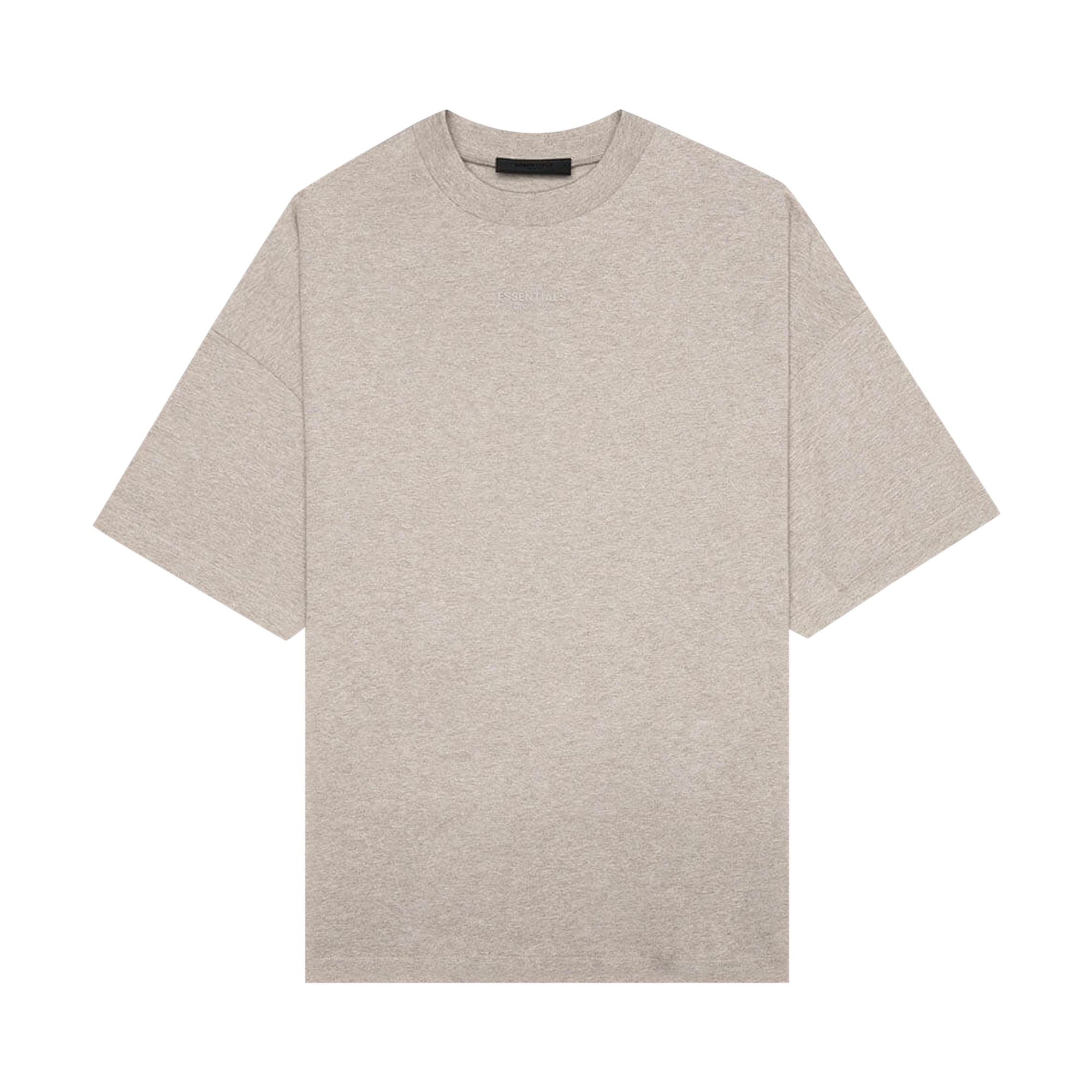 Pre-owned Essentials Fear Of God Tee 'core Heather' In Brown