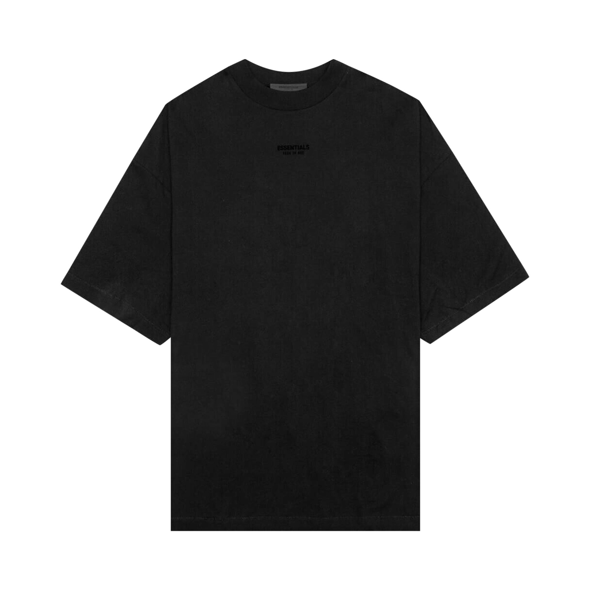Pre-owned Essentials Fear Of God Tee 'jet Black'