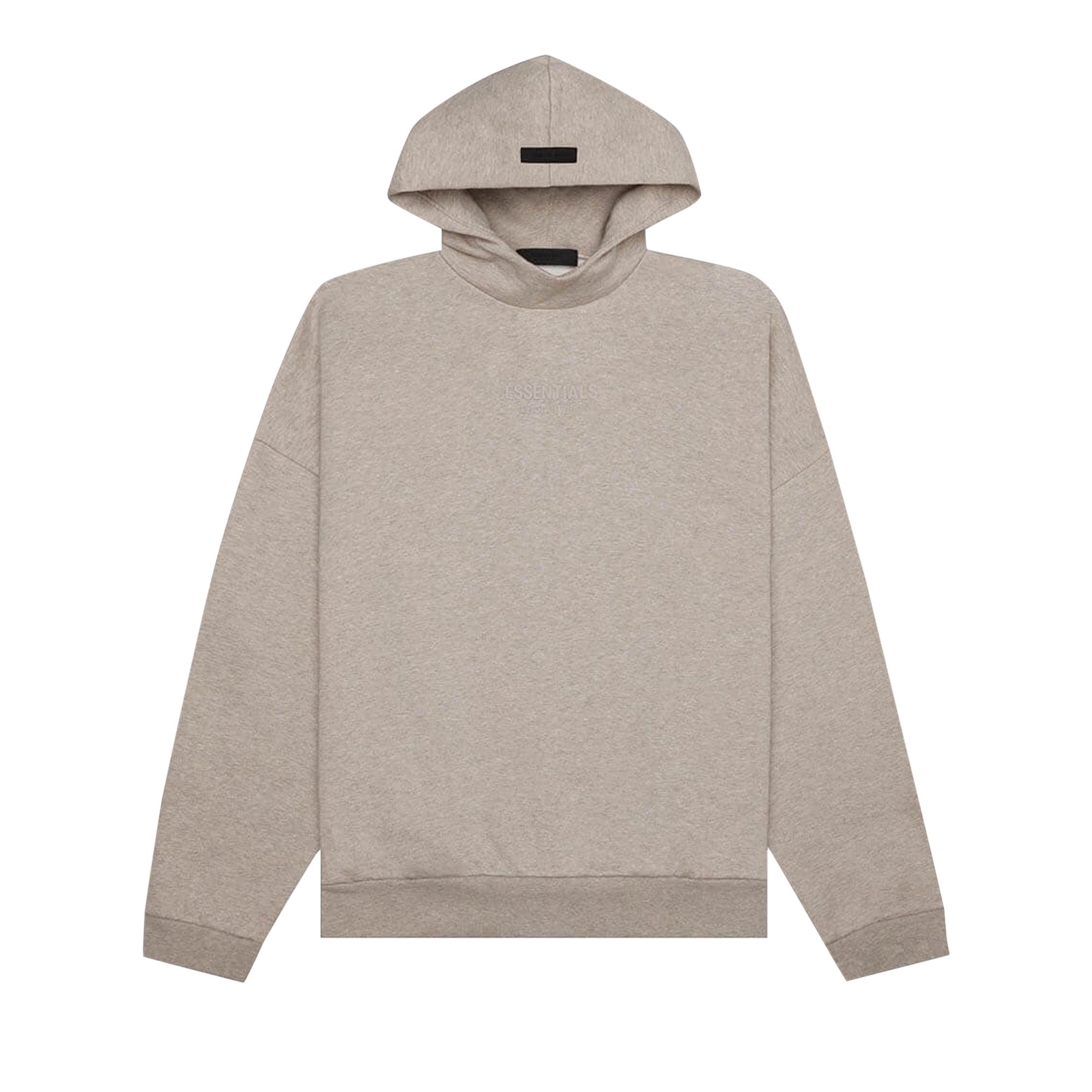 Pre-owned Essentials Fear Of God Hoodie 'core Heather' In Brown