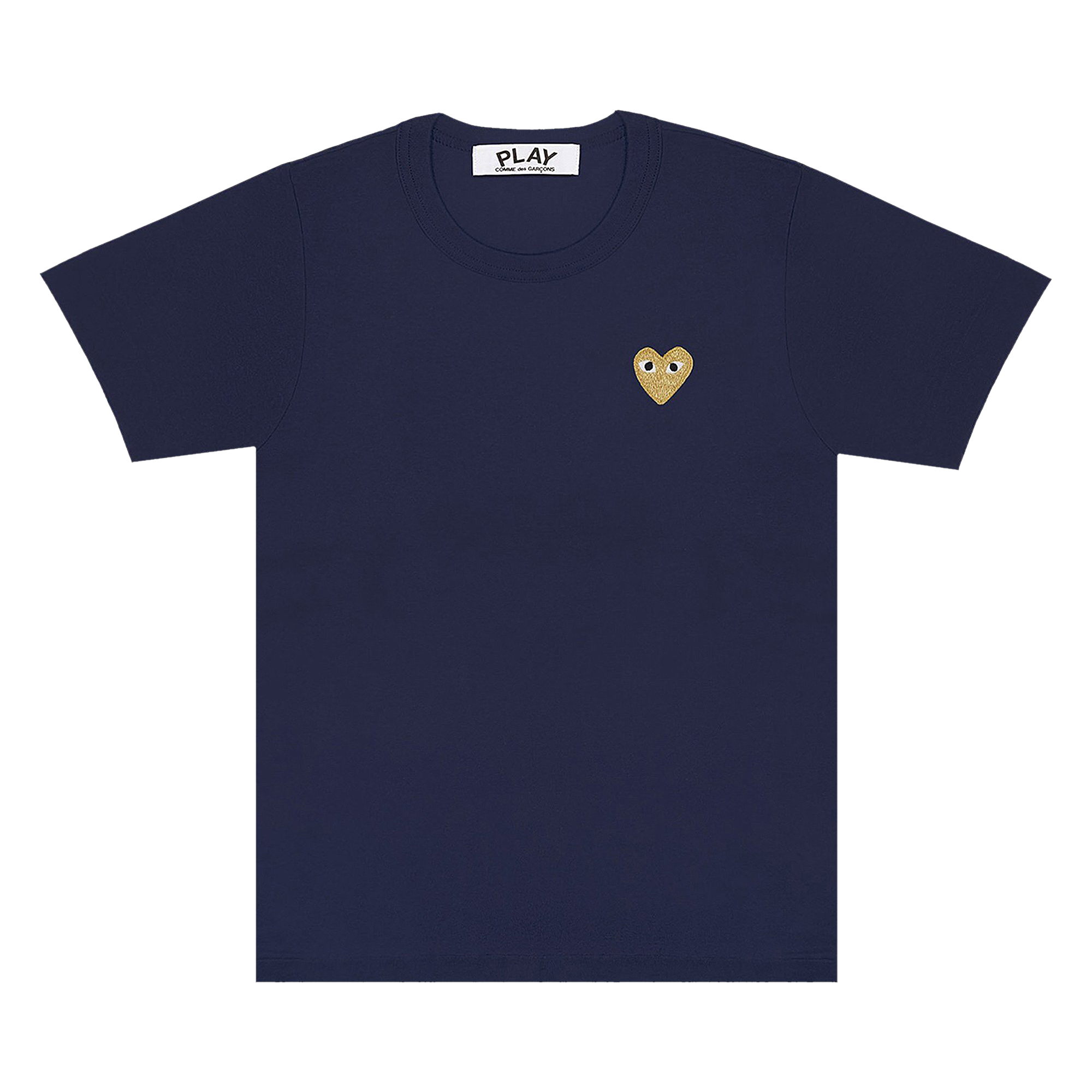 Pre-owned Comme Des Garçons Play T-shirt 'navy' In Grey