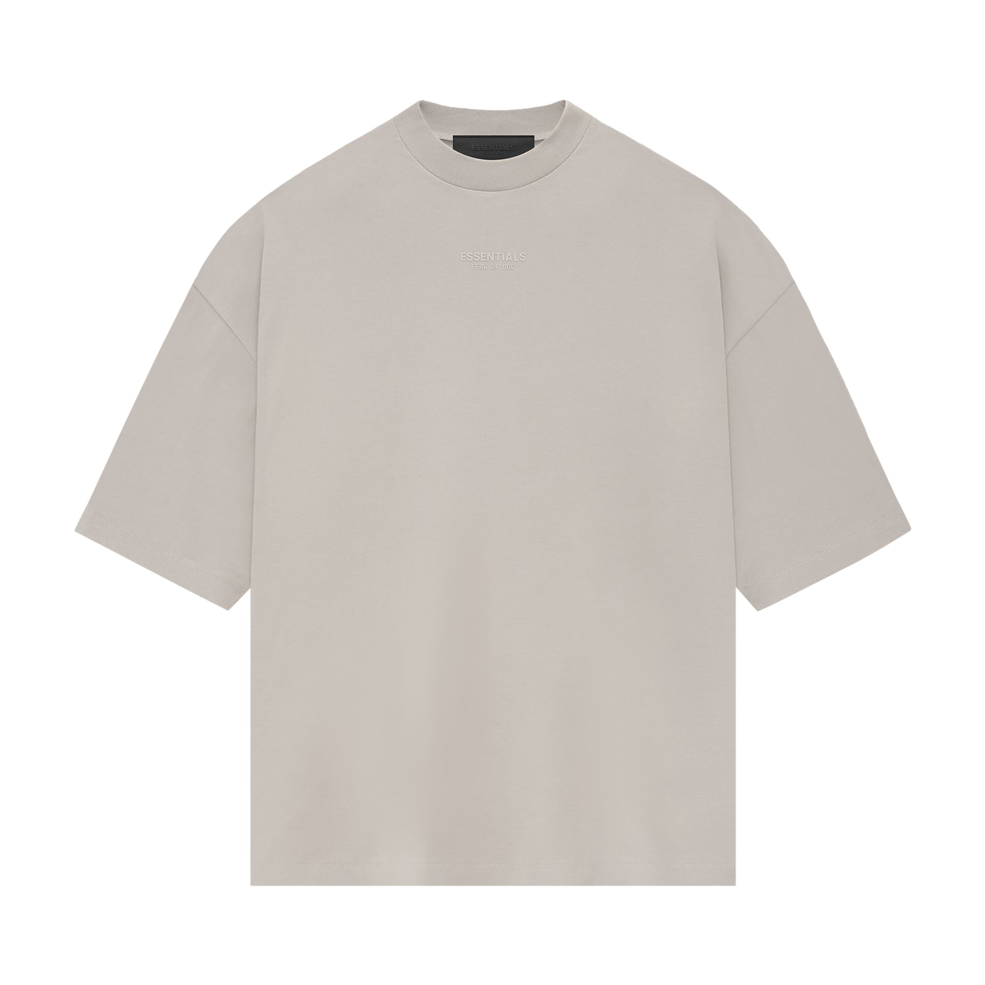 Pre-owned Essentials Fear Of God Tee 'silver Cloud' In Grey