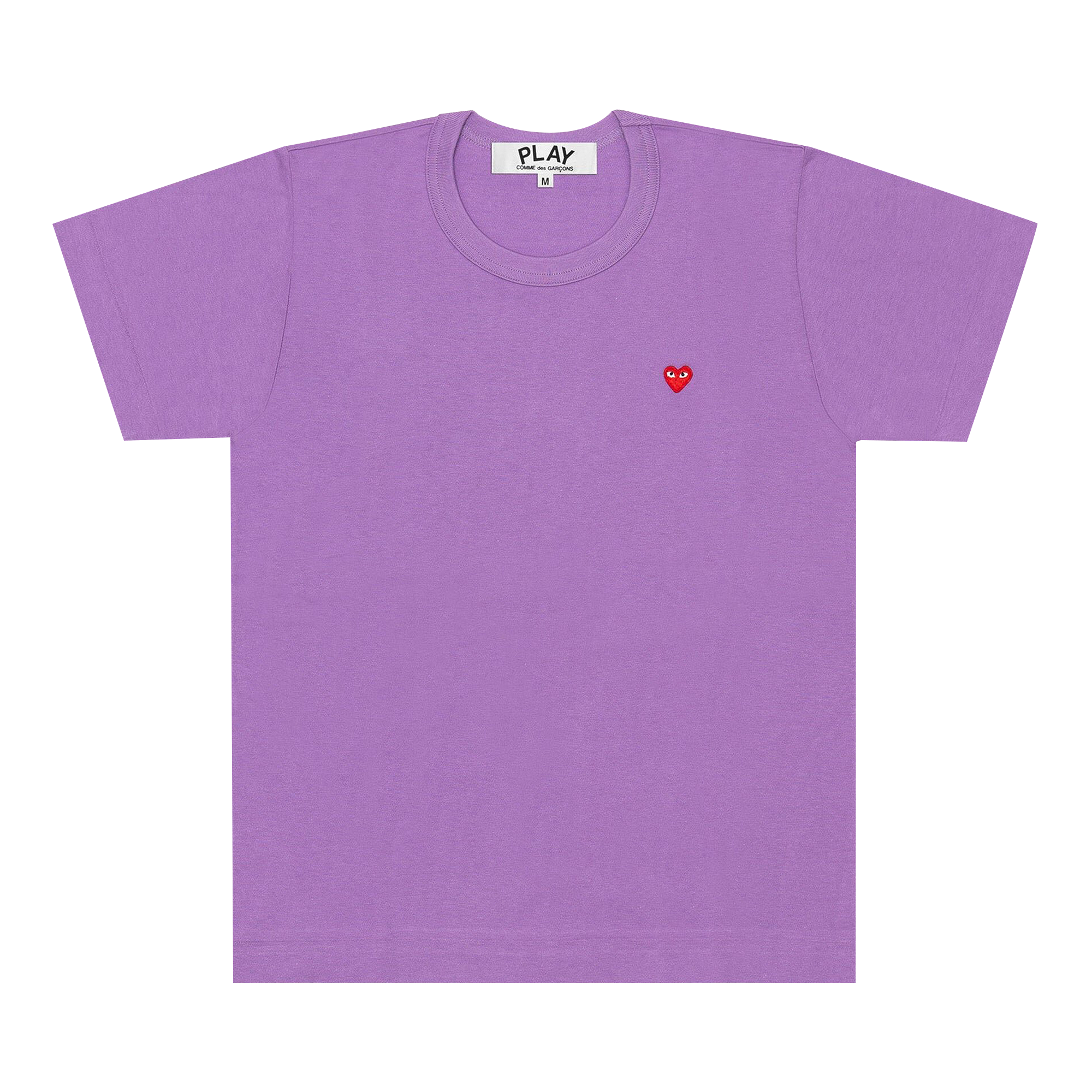 Pre-owned Comme Des Garçons Play Small Red Heart T-shirt 'purple'