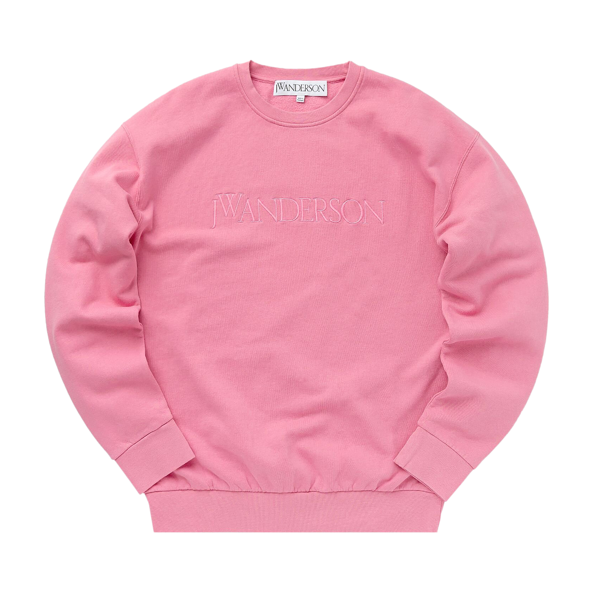 Pre-owned Jw Anderson Logo Embroidered Sweatshirt 'pink'