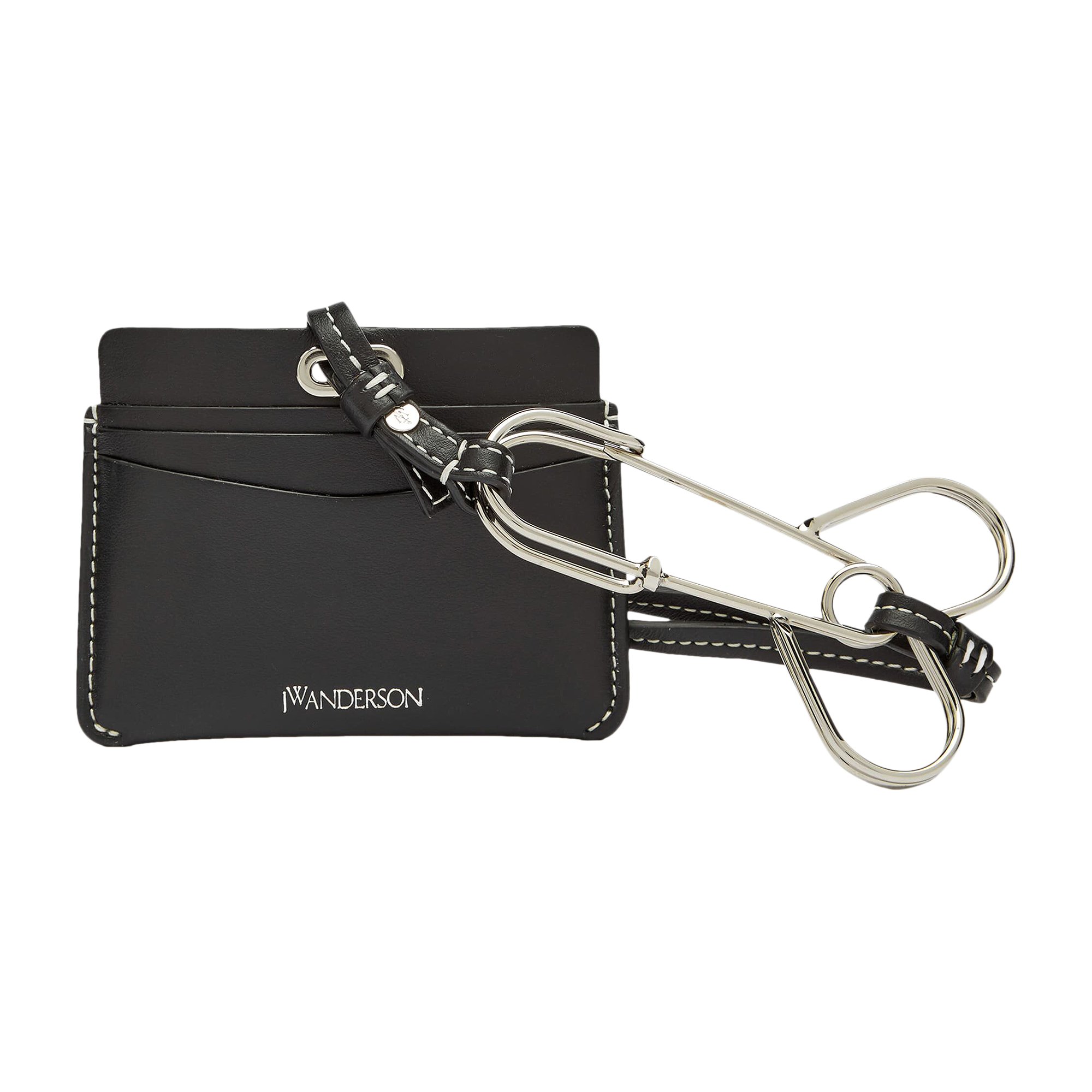 Pre-owned Jw Anderson Pin Card Holder 'black'