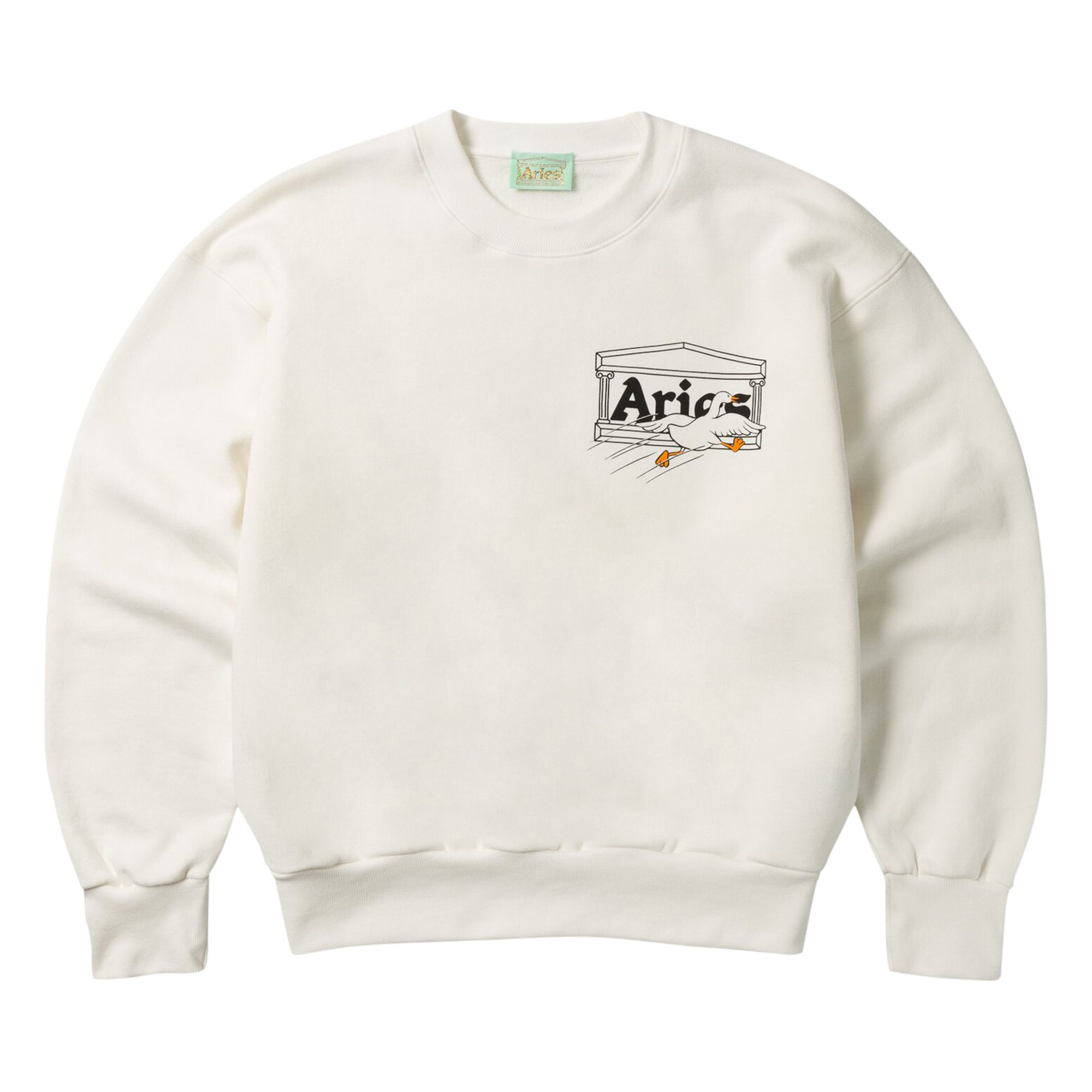 Pre-owned Aries Logo Print Sweatshirt 'white' | Men's Size S