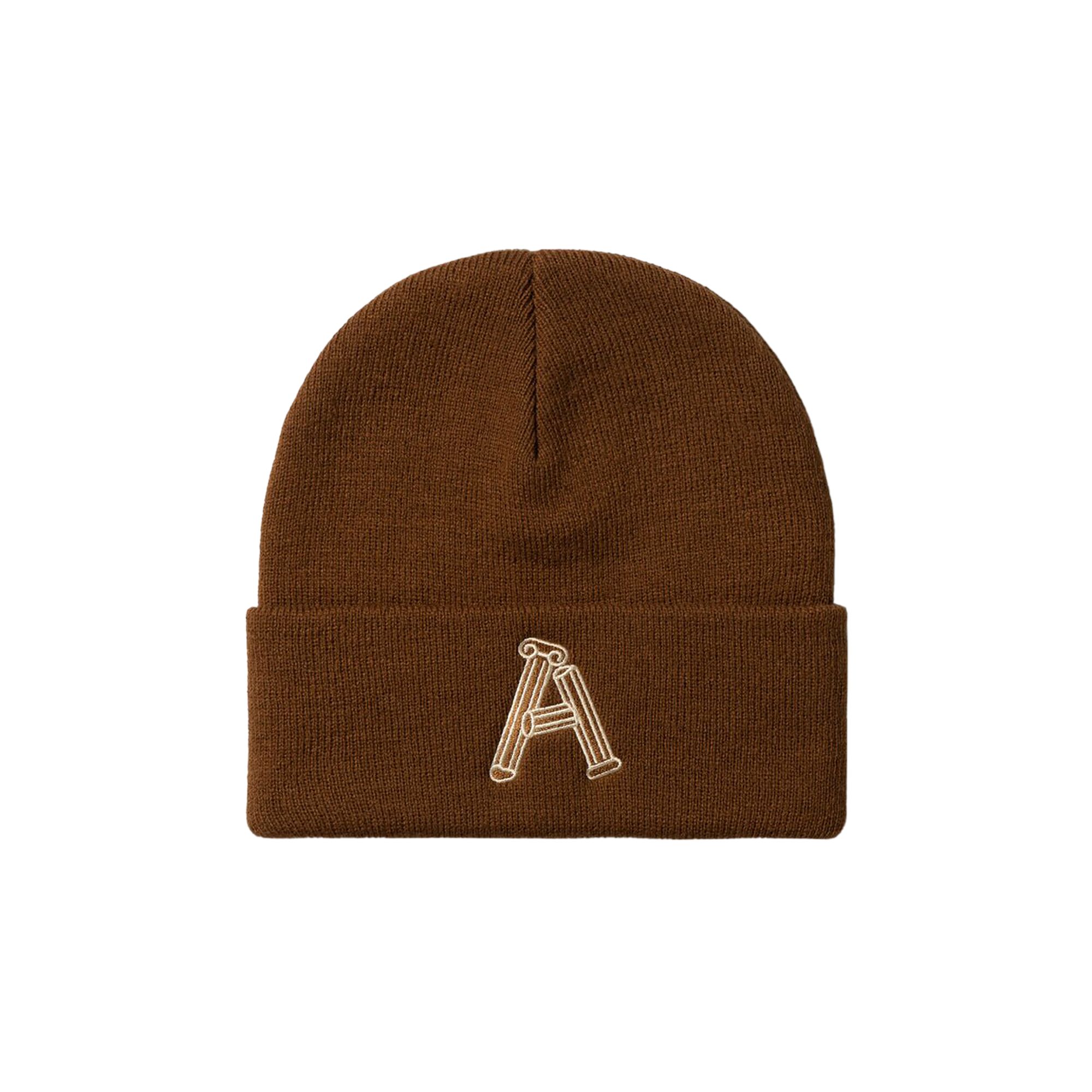 Pre-owned Aries Column A Beanie 'brown'