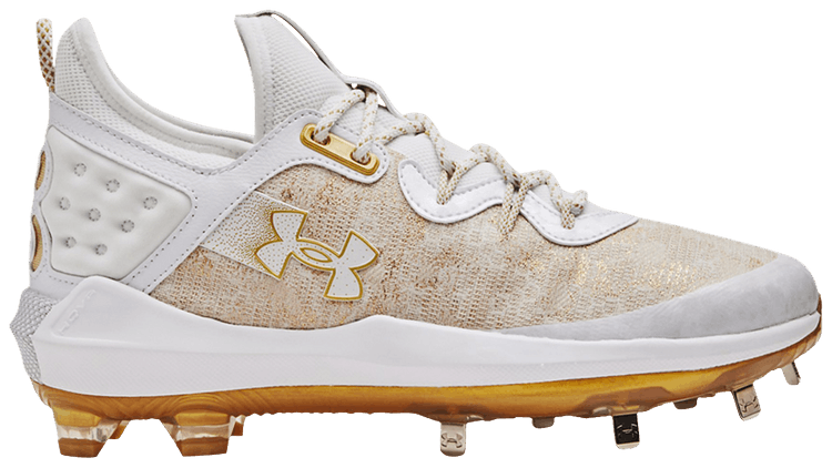Under Armour Harper 8 Low ST White Metallic Gold
