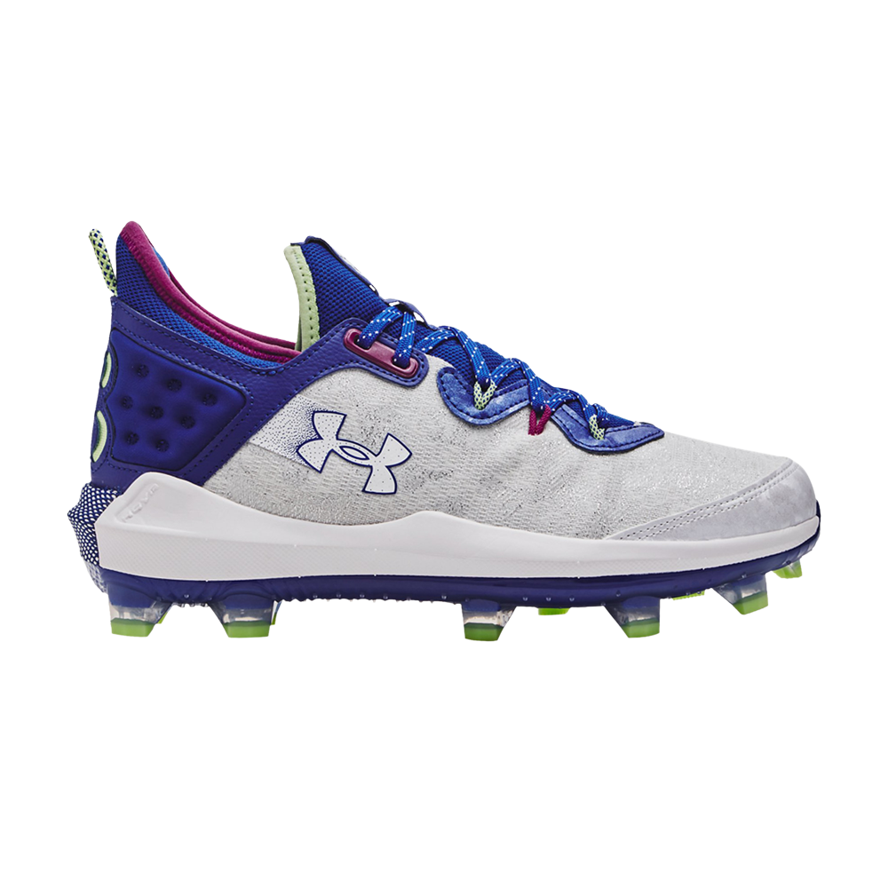Pre-owned Under Armour Harper 8 Elite Tpu 'white Royal' In Blue