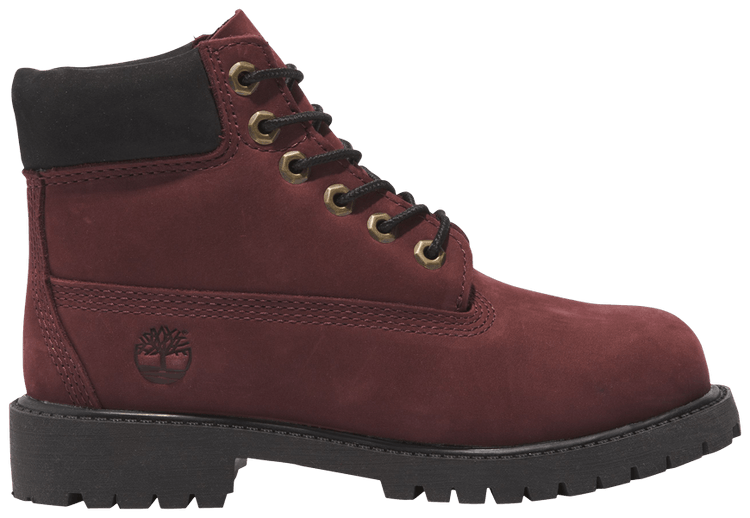 Timberland 6 Inch Premium Boot Junior Burgundy