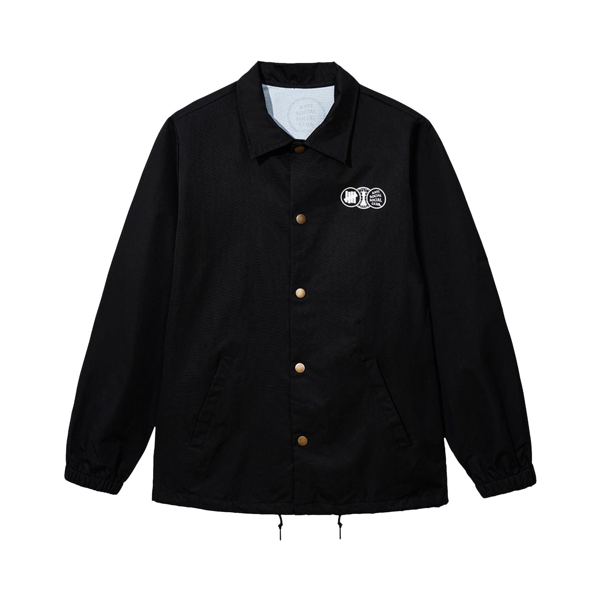 Pre-owned Anti Social Social Club X Undefeated Position Coach Jacket 'black' | Men's Size S
