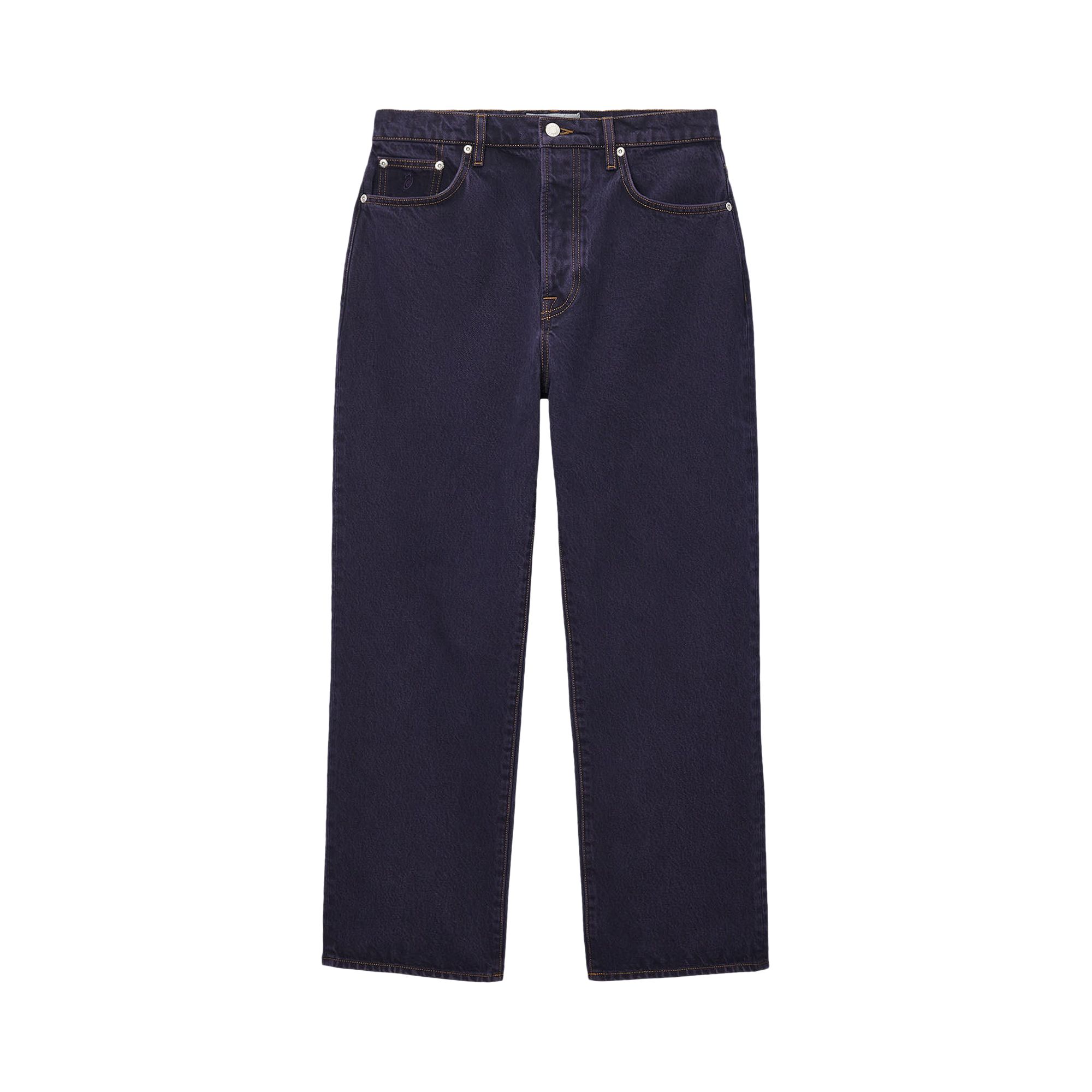 Pre-owned Stussy Classic Jean Overdyed 'nightshade' In Blue