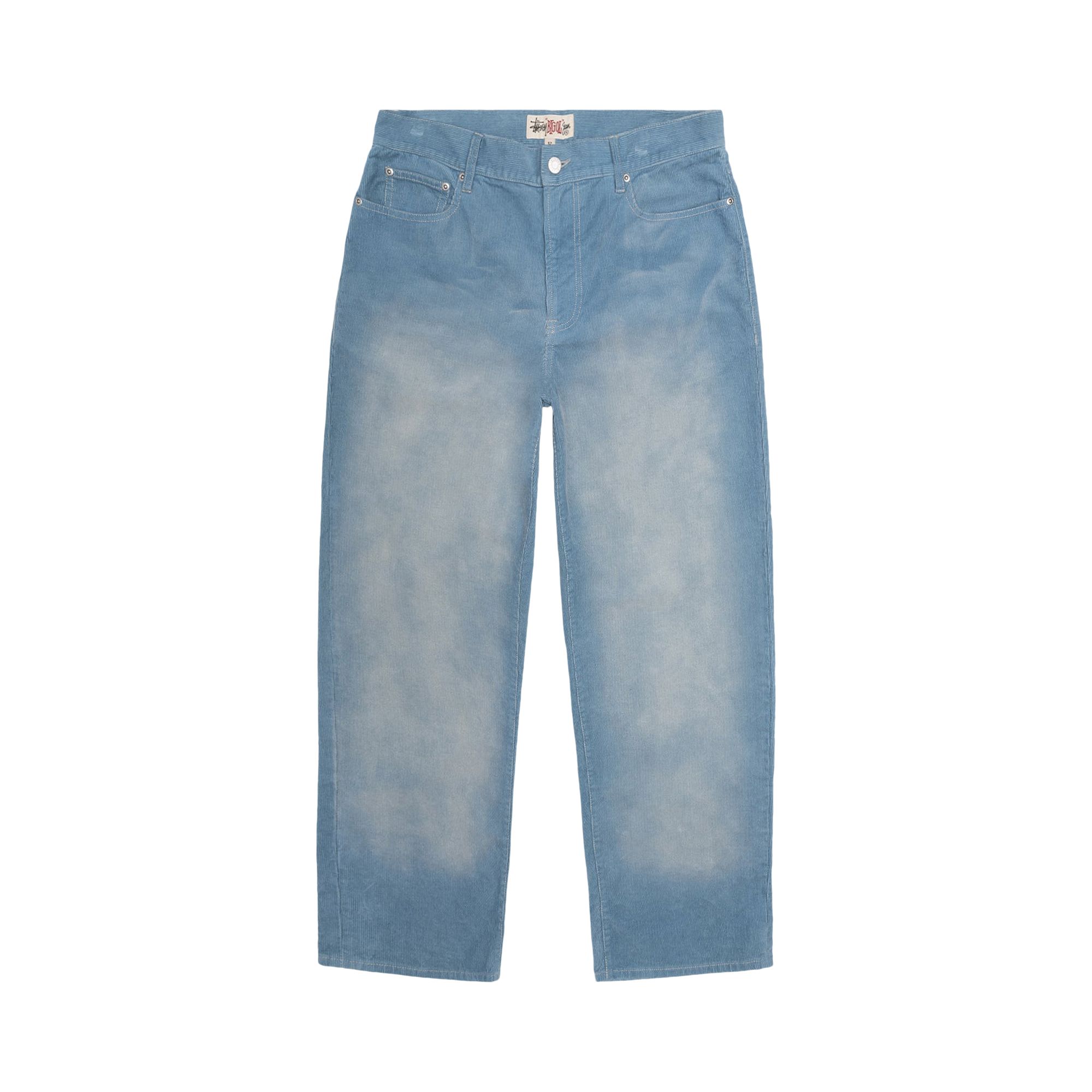 Click to view more detailed imagery on our partner's website Pre-owned Stussy Big Ol' Jean Faded Corduroy 'denim Blue'