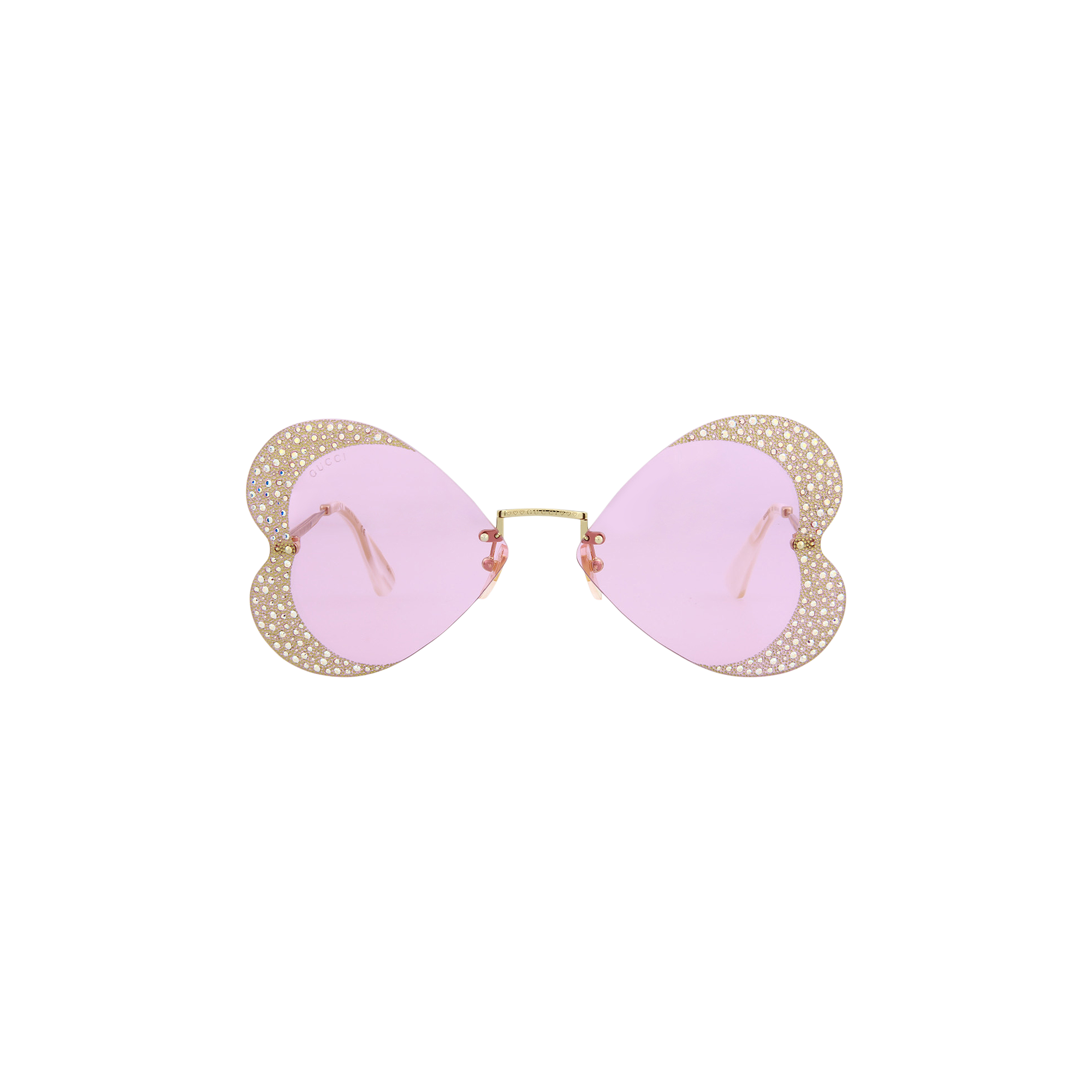 Pre-owned Gucci Cat Eye Sunglasses 'gold/pink'