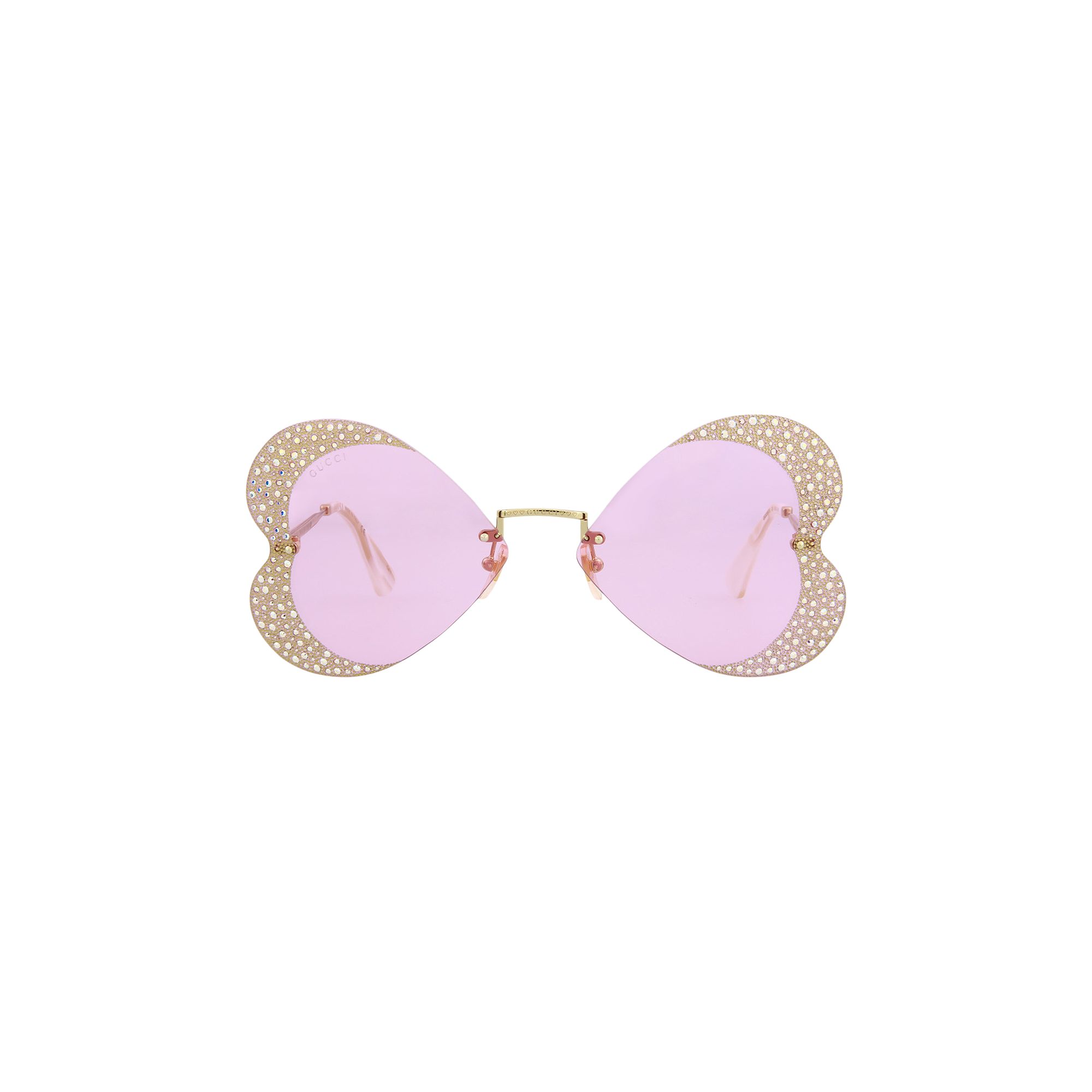 Pre-owned Gucci Cat Eye Sunglasses 'gold/pink'