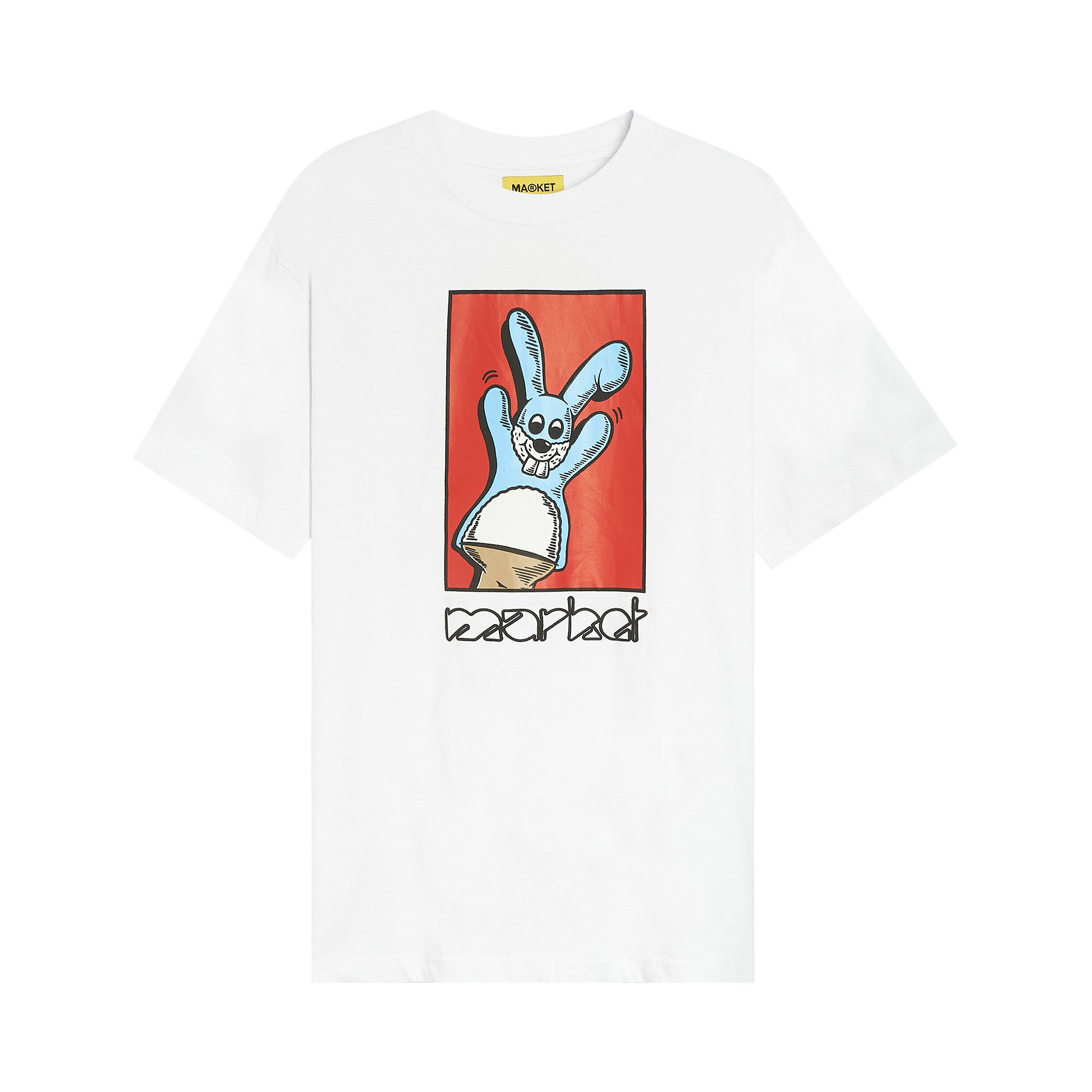 Pre-owned Market Bunny Puppet Puff Short-sleeve Tee 'white'