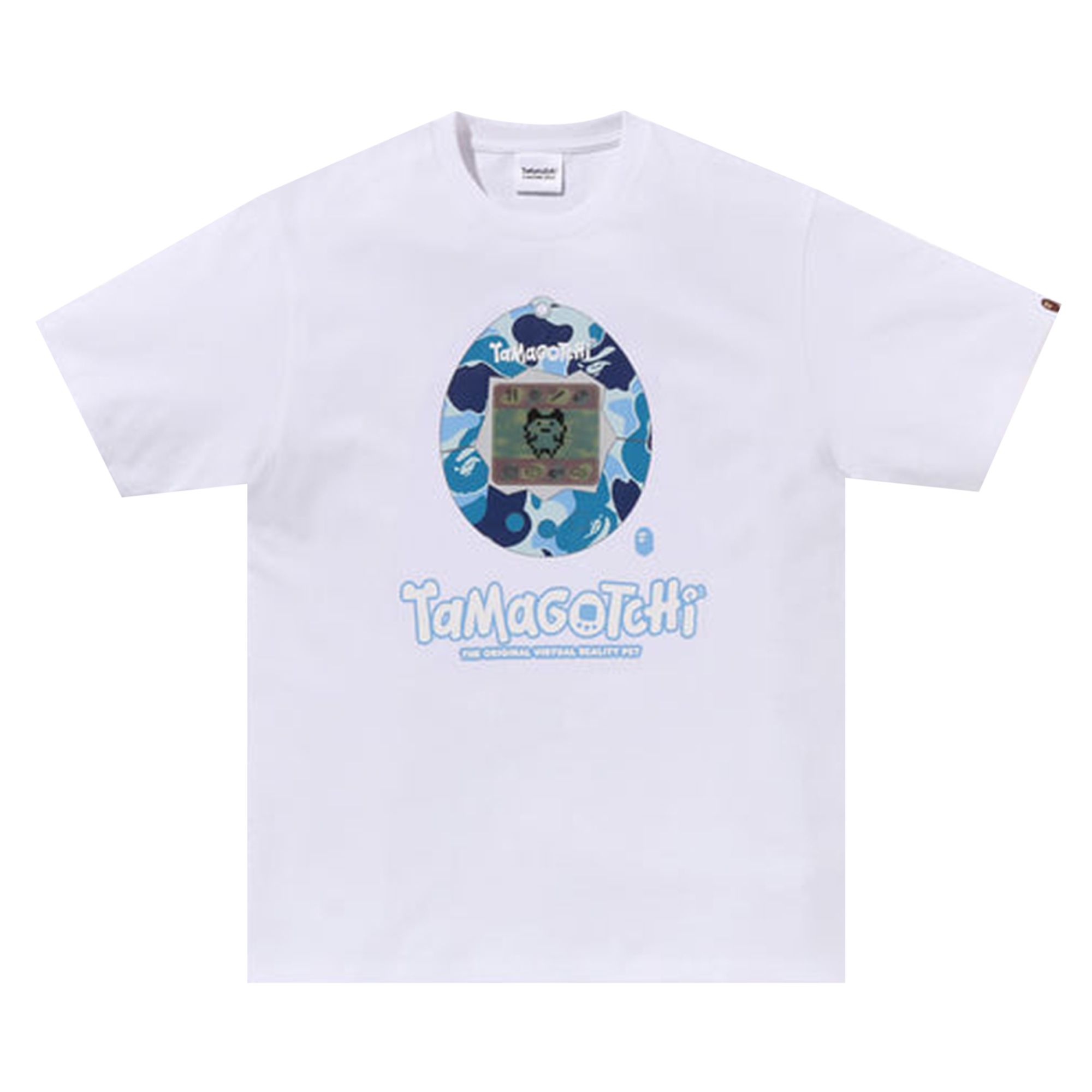 Pre-owned Bape X Tamagotchi Tee #2 'white/blue' | Men's Size M