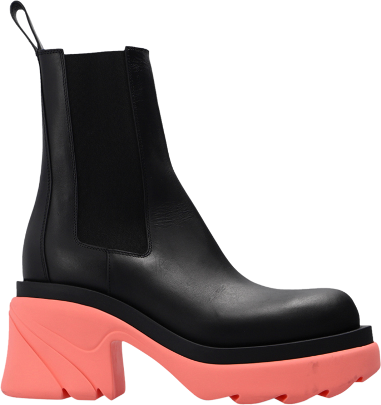 Bottega Veneta Wmns Flash Chelsea Boot 'Black Flamingo'