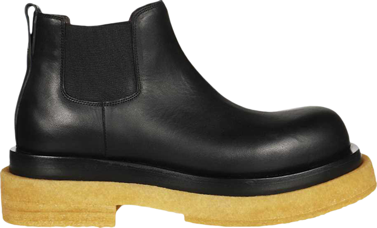 Bottega Veneta Lug Cropped Boot 'Black Gum'