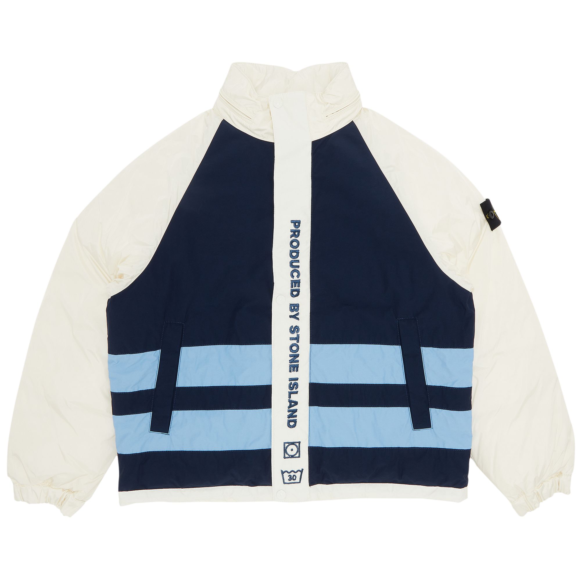 Supreme x Stone Island Reversible Down Puffer Jacket 'White' | Men's Size XL