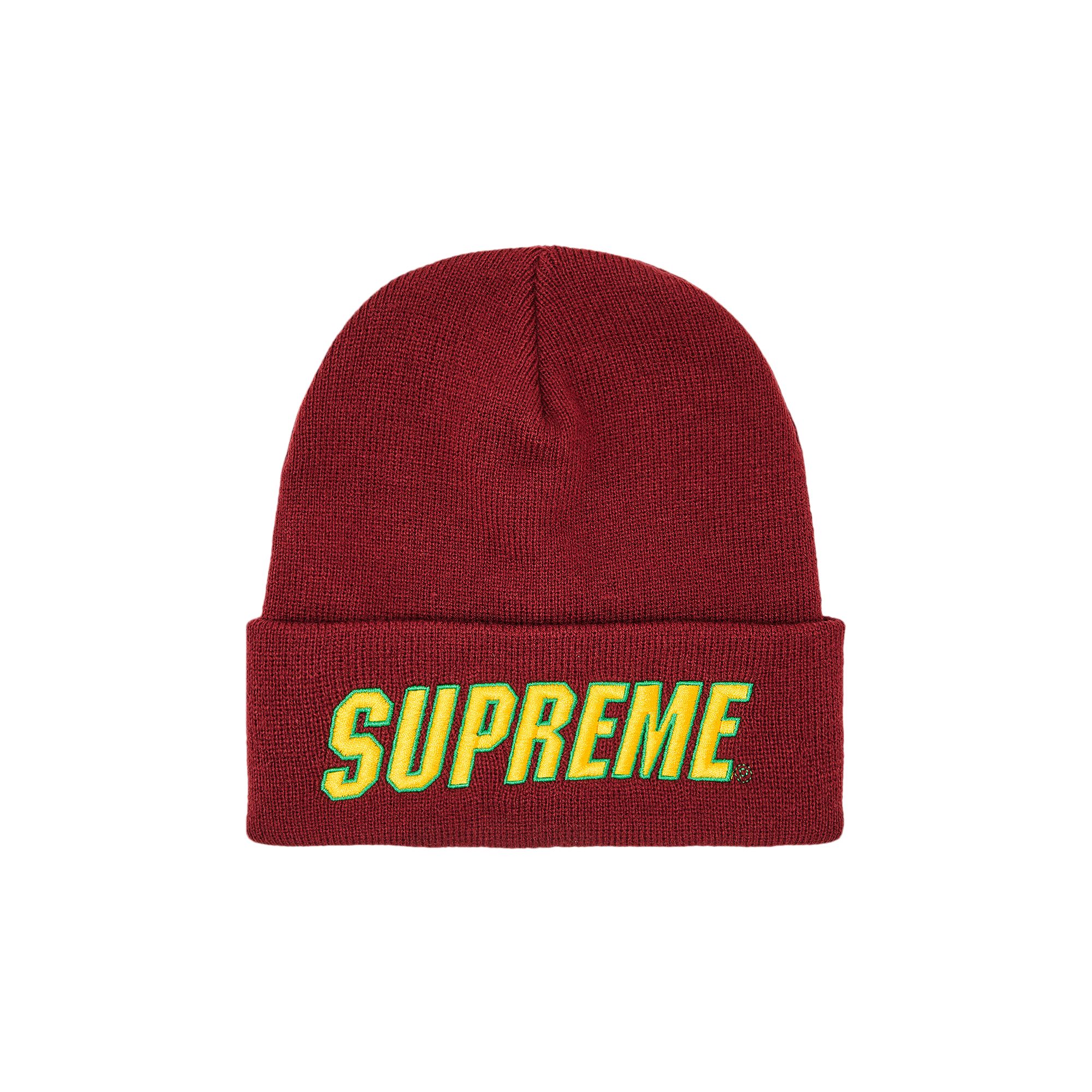 Supreme Slant Beanie 'Burgundy' | Red | Men's Size Onesize