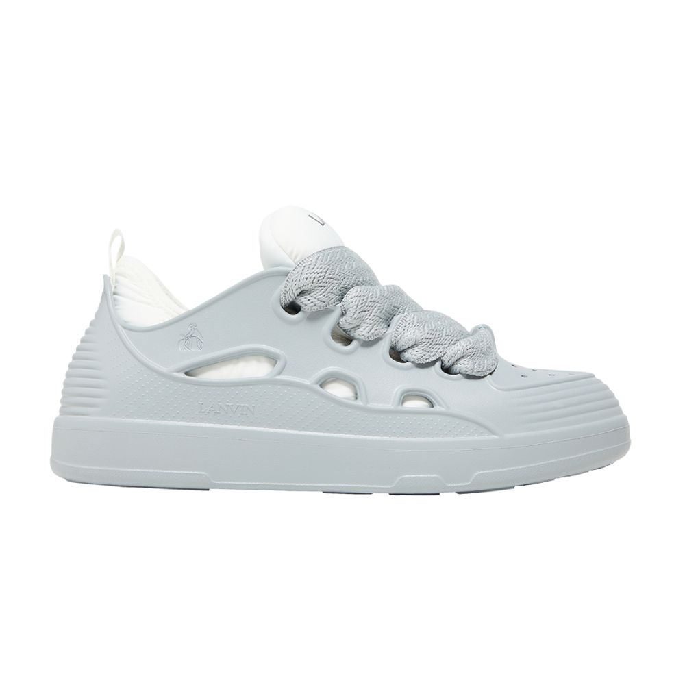Pre-owned Lanvin Curb Block Molded Eva 'pearl Grey' | Men's Size 39 In Gray