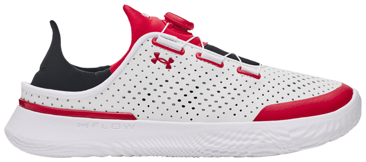 Under Armour SlipSpeed Leather GS White Red