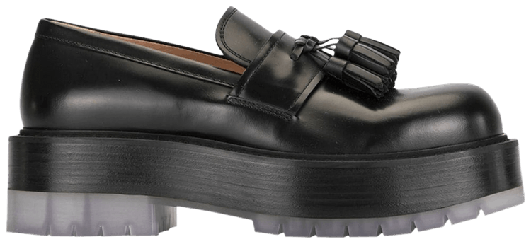 Bottega Veneta The Stilt Tasselled Platform Leather Loafer 'Black'