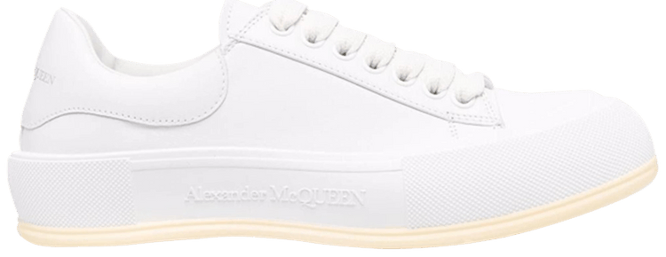 Alexander McQueen Deck Lace Plimsoll Optic White Cream