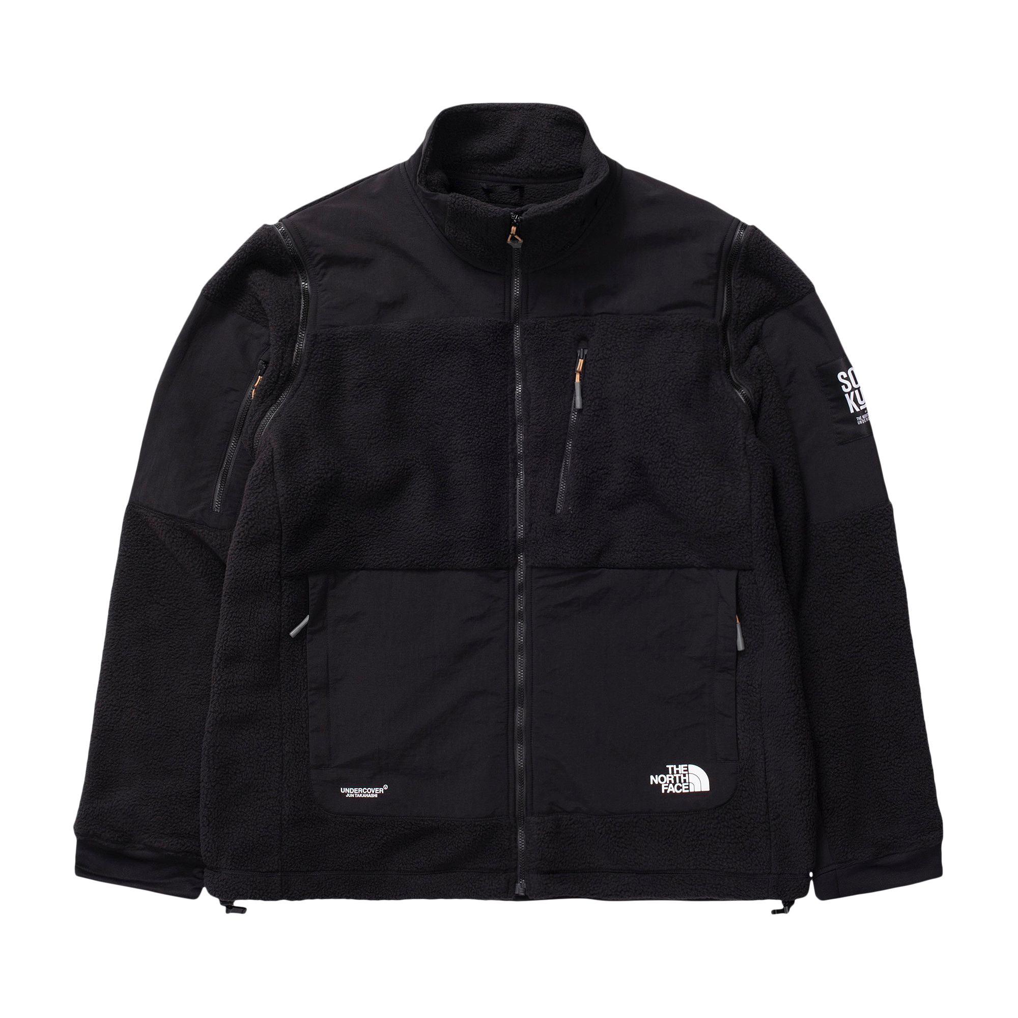 Pre-owned The North Face X Undercover Project U Zip Off Fleece Jacket 'black'