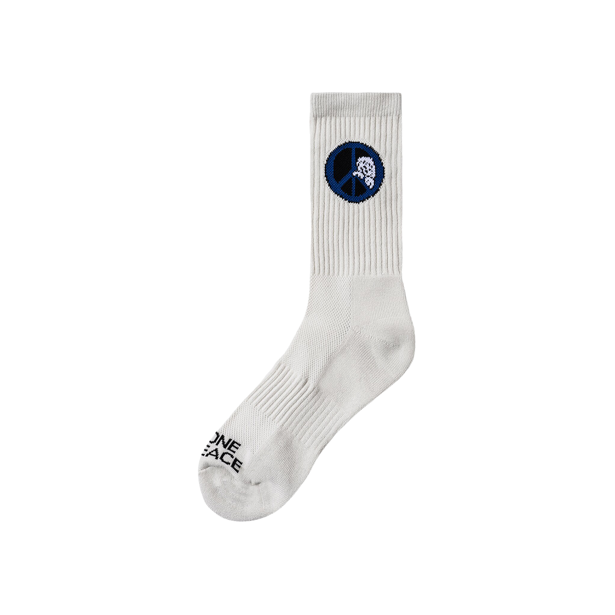 Pre-owned Market Alone At Peace Socks 'cream' In White