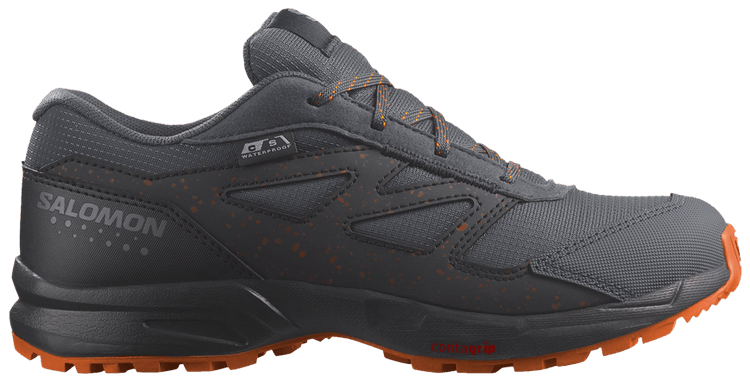 Salomon Outway CSWP Junior Ebony Shocking Orange Speckled