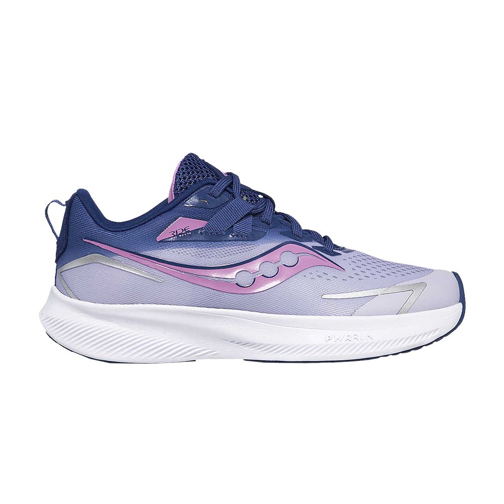 Pre-owned Saucony Ride 15 Big Kid 'mauve Indigo' | Blue | Kid's Size 7