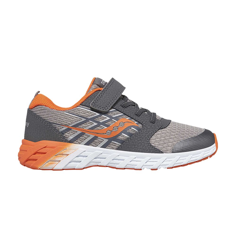 Pre-owned Saucony Wind 2.0 A/c Big Kid 'grey Orange' | Kid's Size 11 In Gray