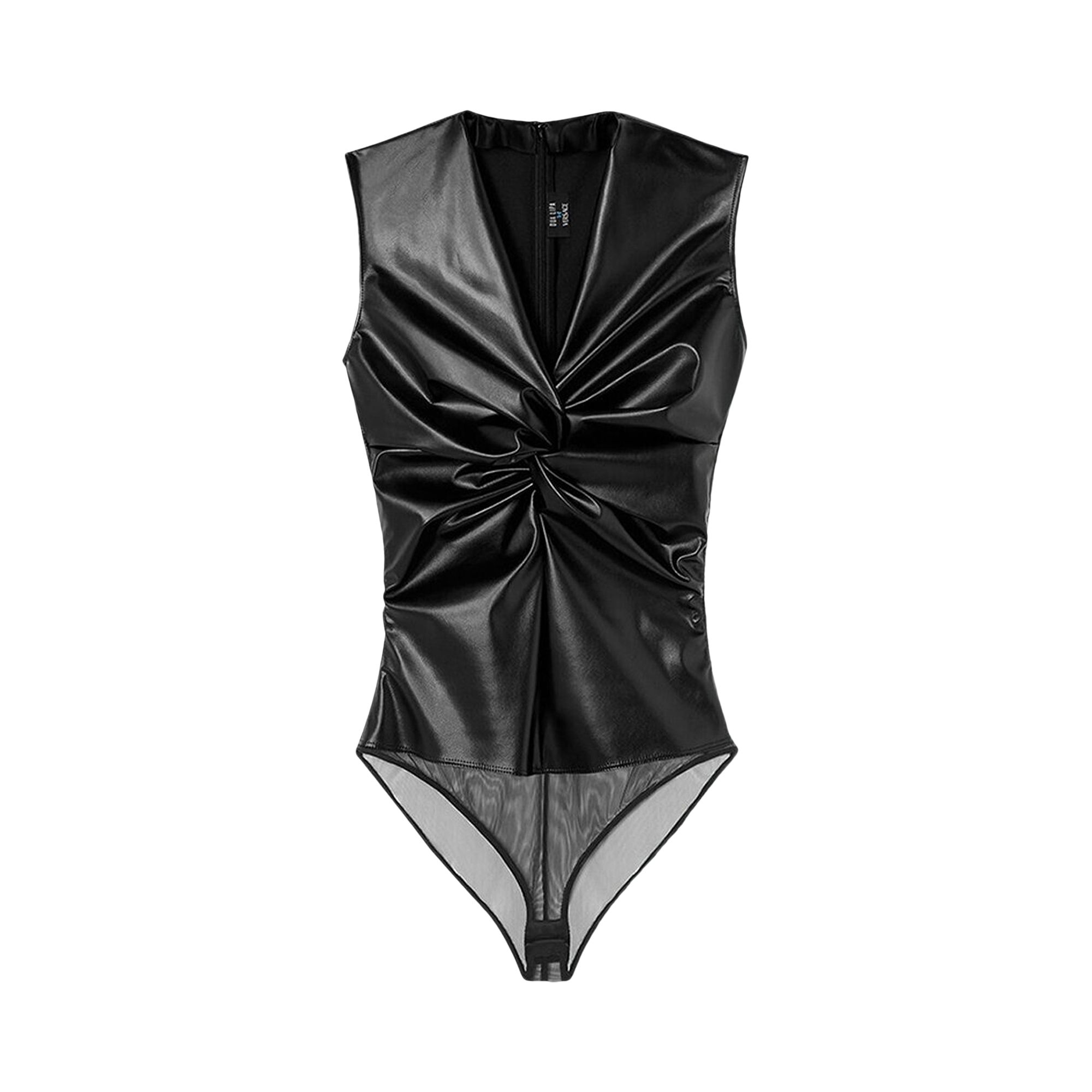 Pre-owned Versace Knotted Bodysuit 'black' | Women's Size 40