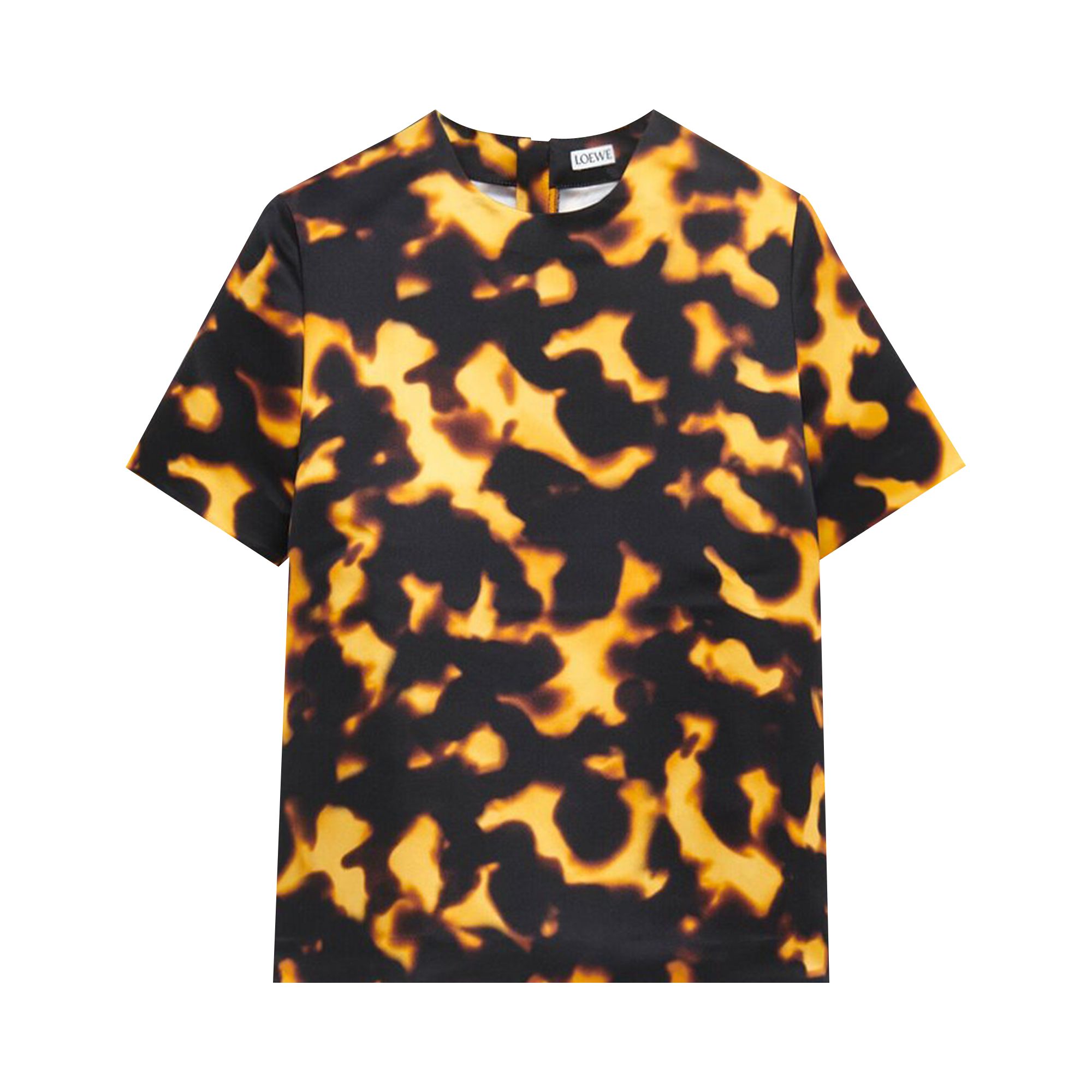 Loewe Tortoise Print Top 'Vintage Yellow/ Black' | Women's Size 34