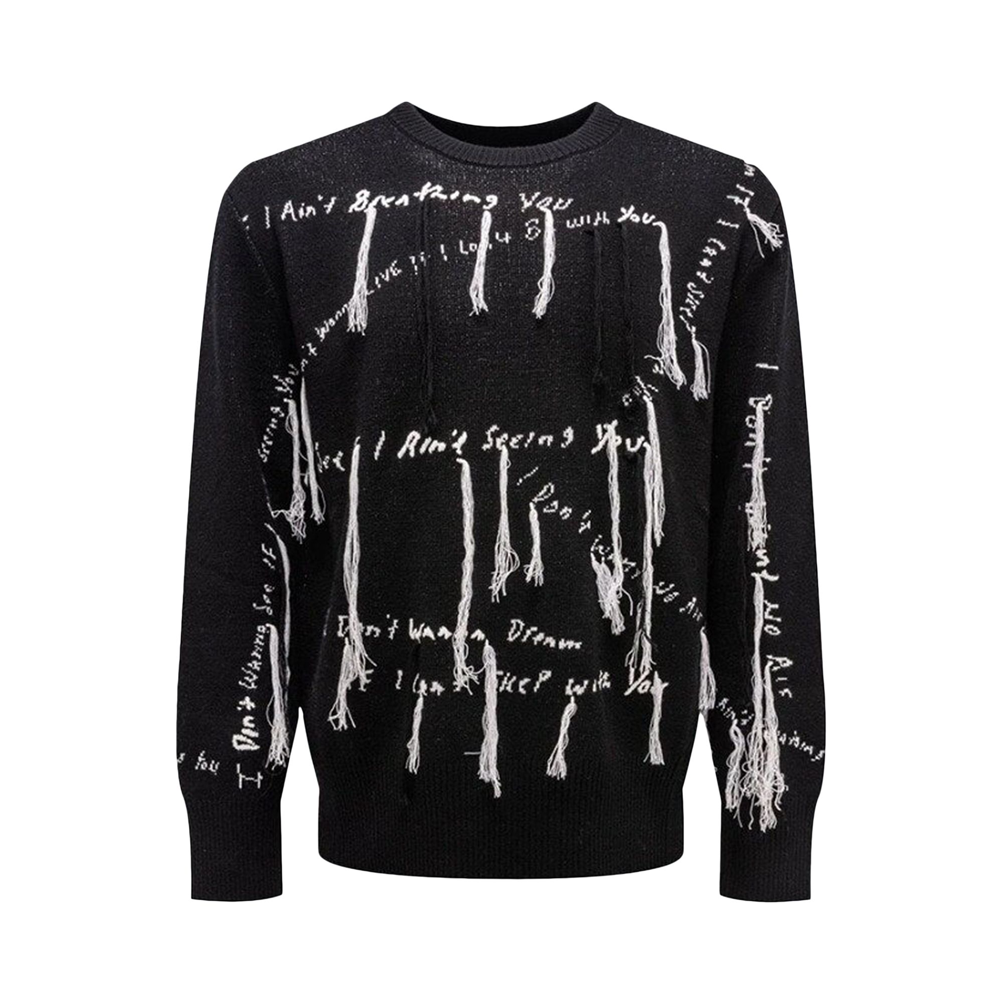 Pre-owned Nahmias X Kodak Knit Lyric Crewneck 'black' | Men's Size L